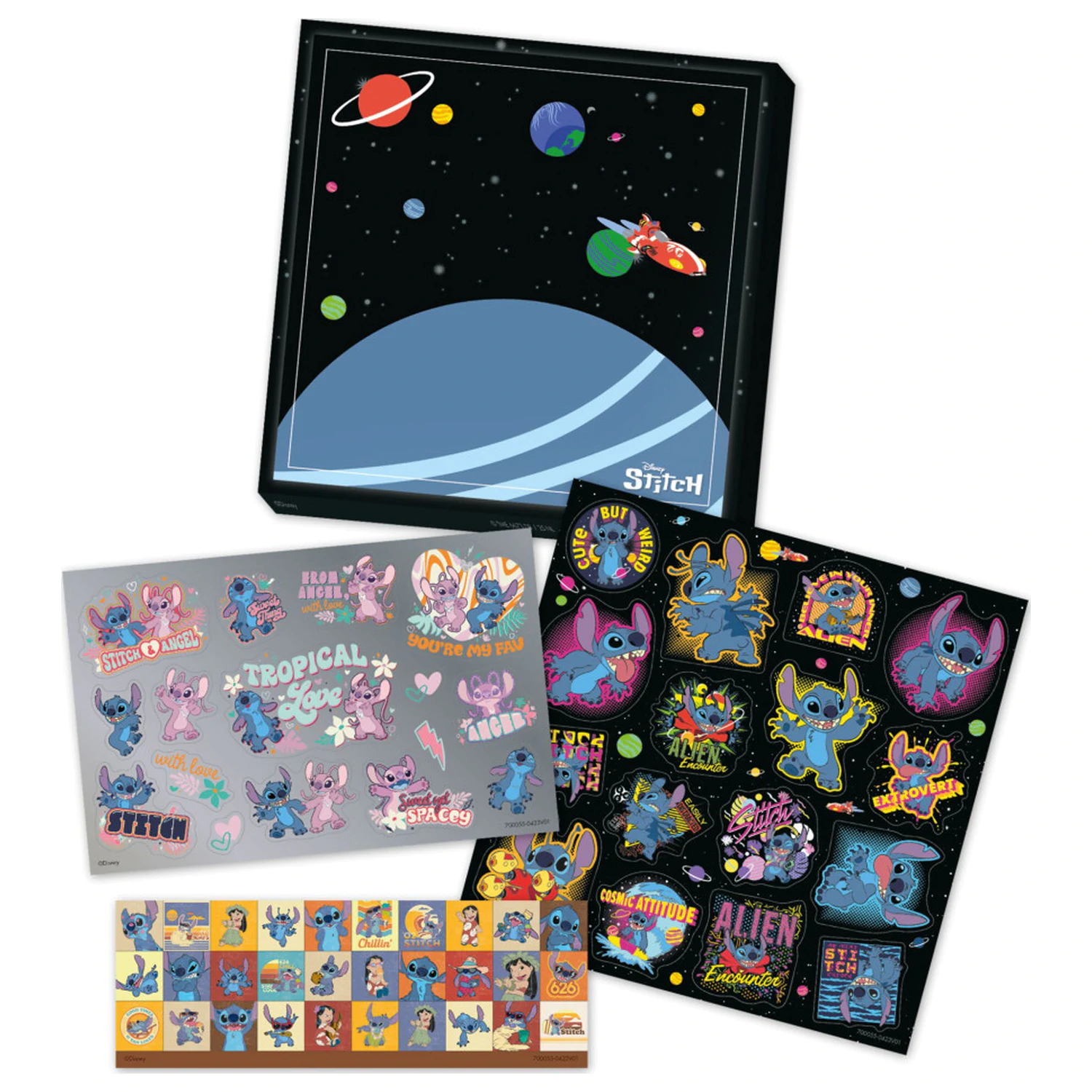 Stitch Extrovert Set de autocolante poza produsului