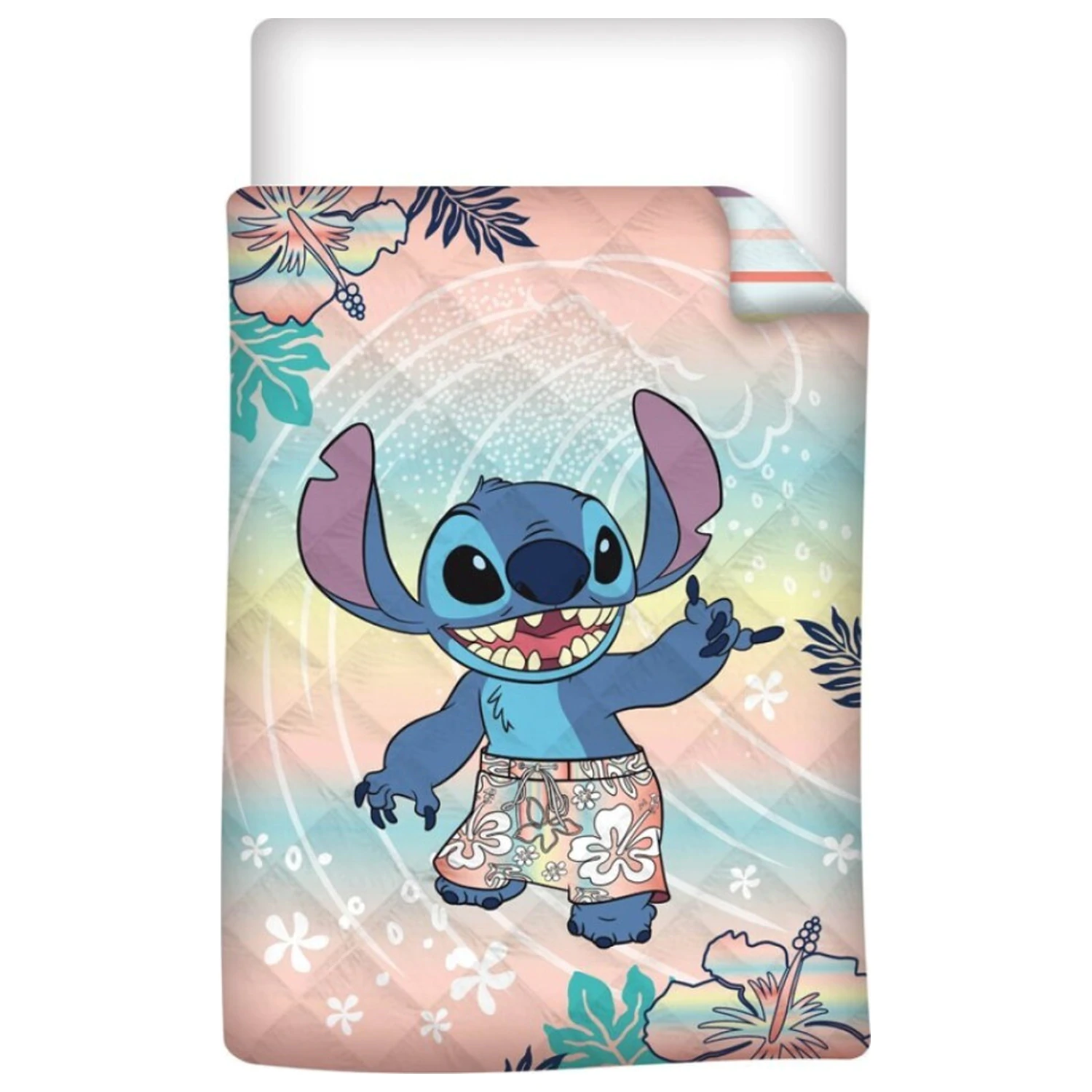 Stitch Hawaiian Dream Quilted Cuvertura de pat, Plapuma 140x200cm poza produsului