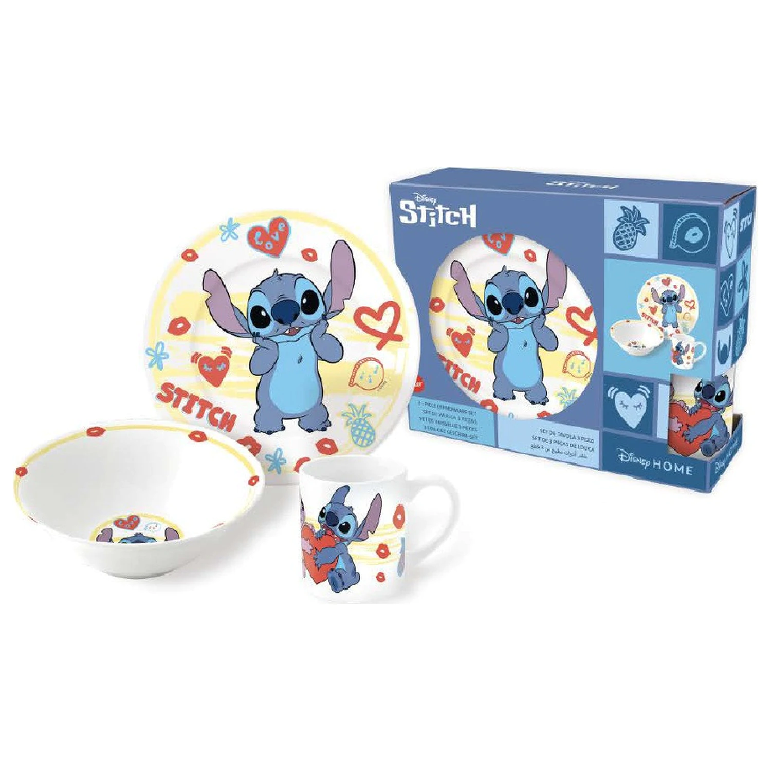 Set de vesela din portelan Stitch Heart poza produsului