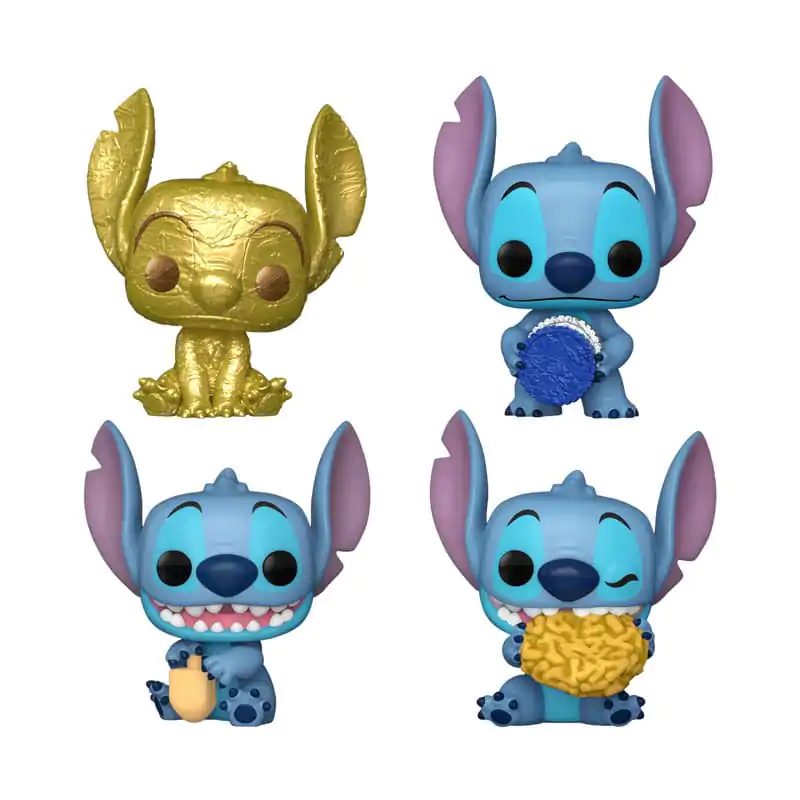 Stitch Sărbători 2024 Pocket POP! Figurine mini de vinil Set de 4 Dreidel Box 4 cm poza produsului