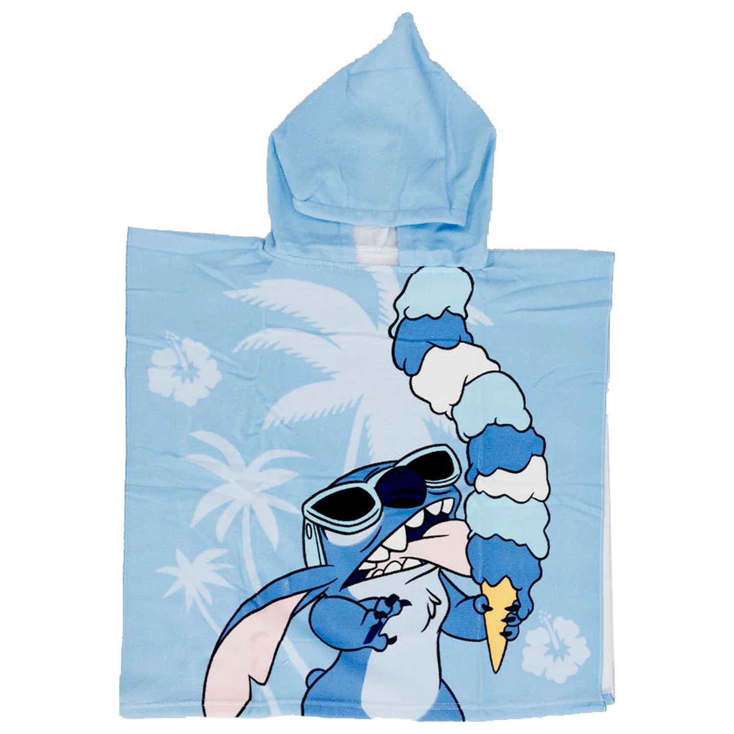 Lilo and Stitch prosop de plaja in forma de poncho cu tema inghetata 55x110 cm poza produsului
