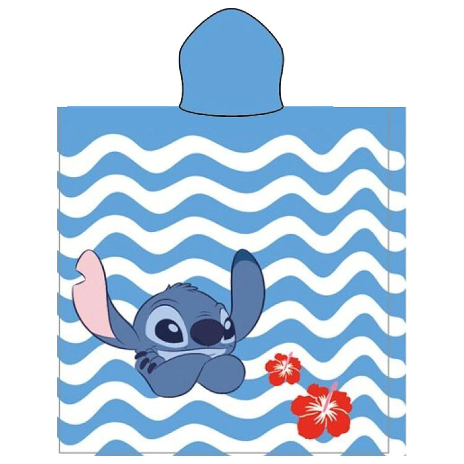 Lilo and Stitch Lazy Lagoon prosop de plaja poncho 55x110 cm poza produsului