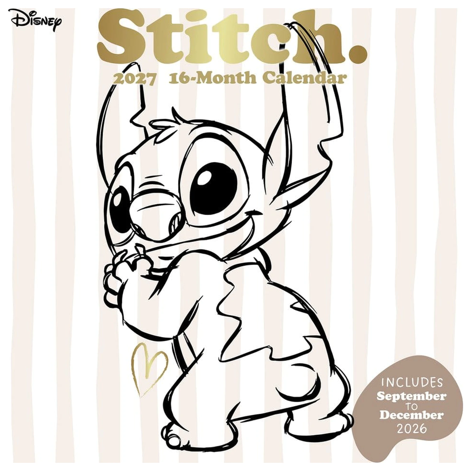 Stitch Calendar Life is Better with Stitch 2027 30 x 30 cm poza produsului