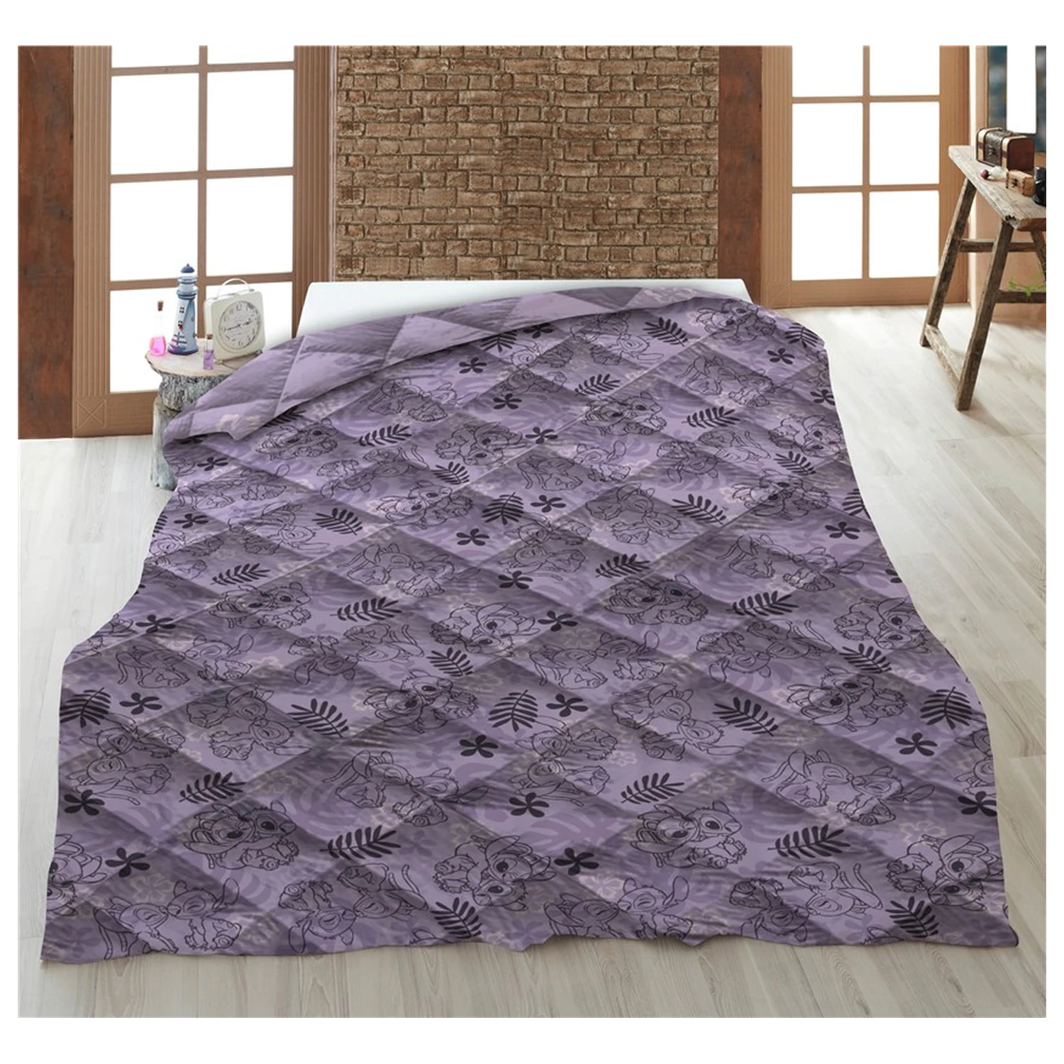 Stitch Lilo and Stitch Love Story Quilted Husă de plapumă, Pilota 140x200cm poza produsului