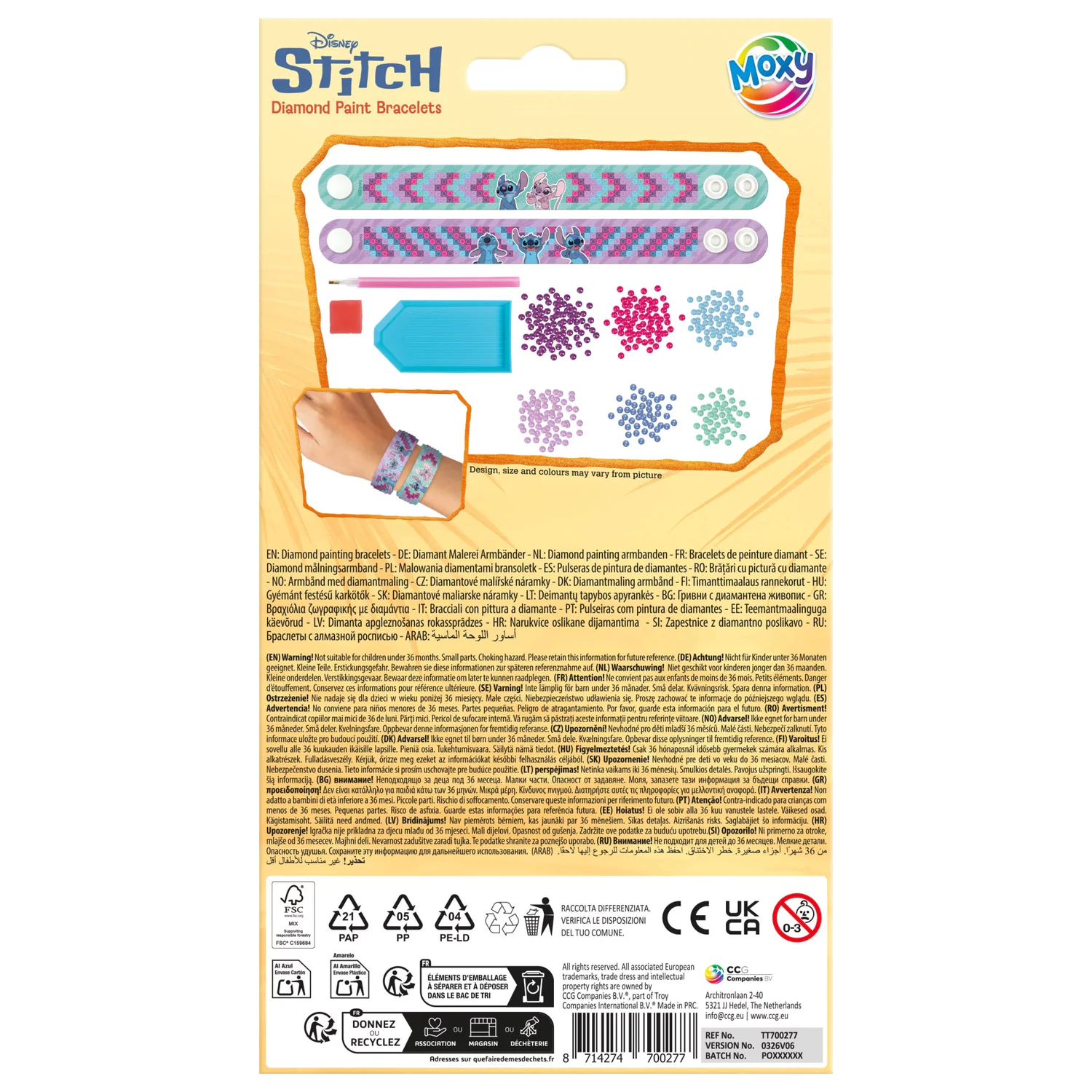 Stitch Moxy diamond dot set de 2 bratari poza produsului
