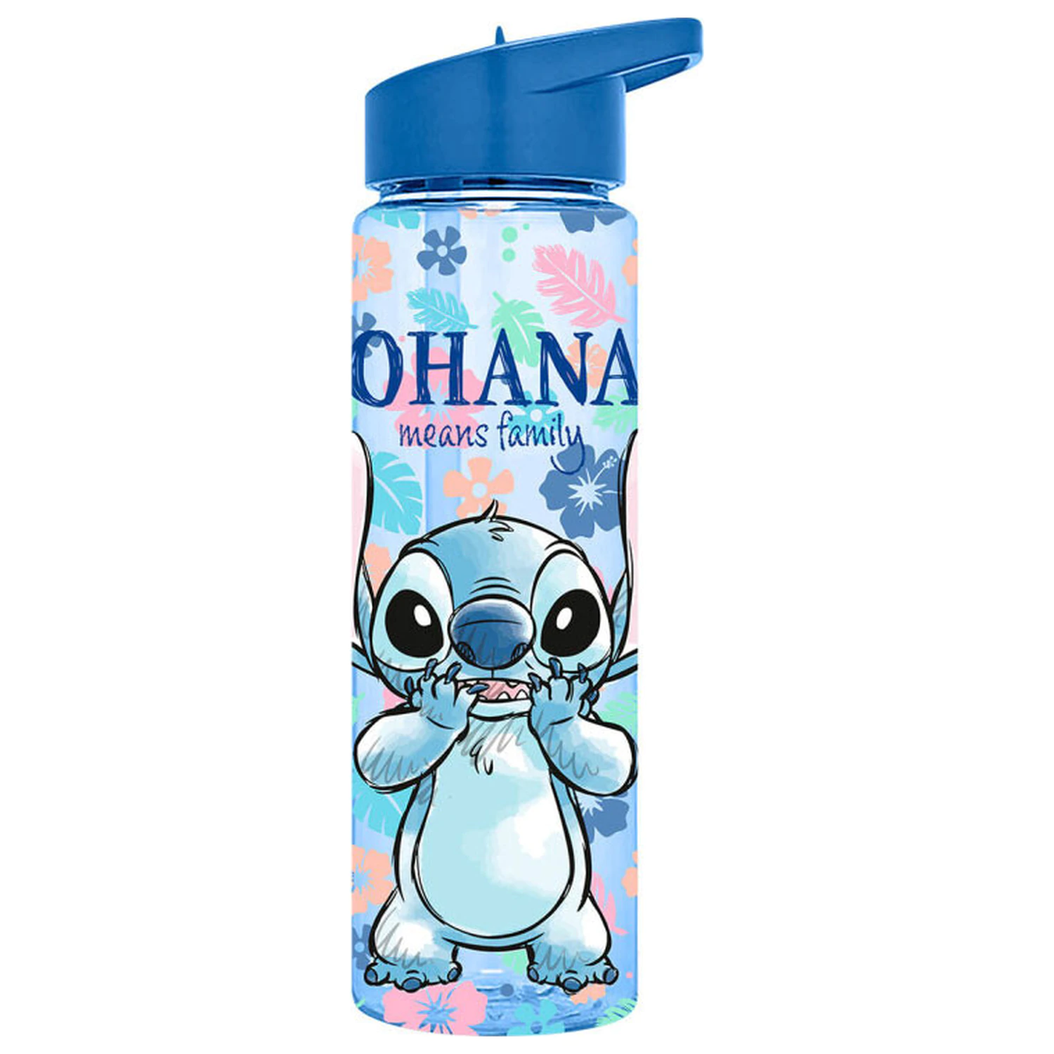 Lilo and Stitch Ohana Sticla de plastic cu pai 600 ml poza produsului