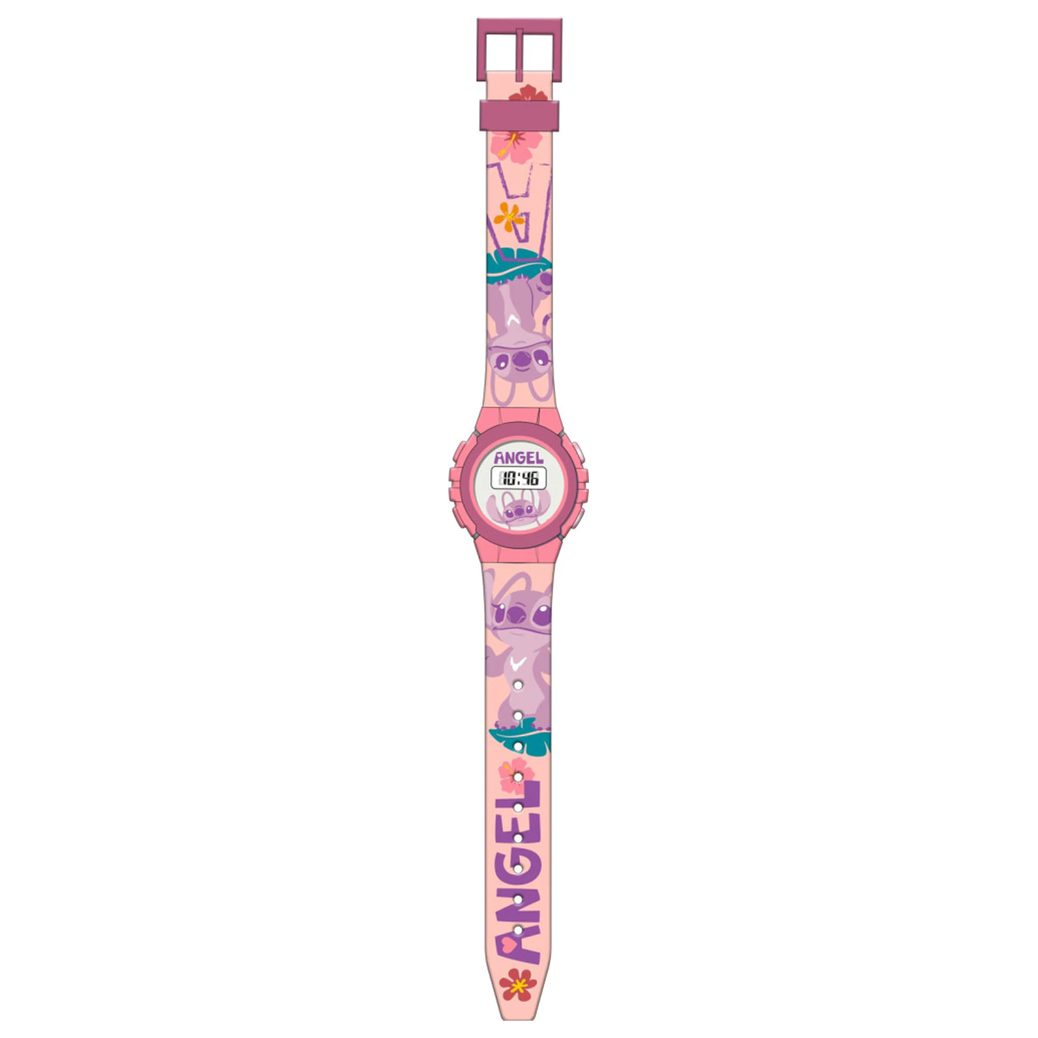 Stitch Pink Angel ceas digital poza produsului