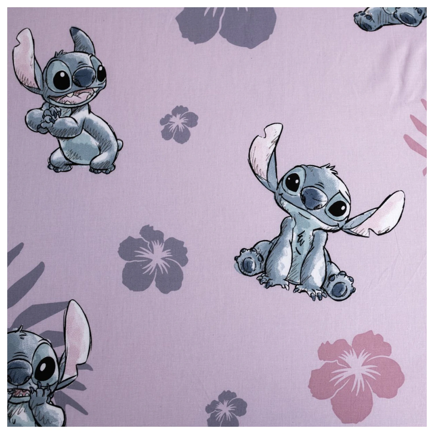 Stitch Pink Cearsaf de pat mulat 90x200 cm poza produsului