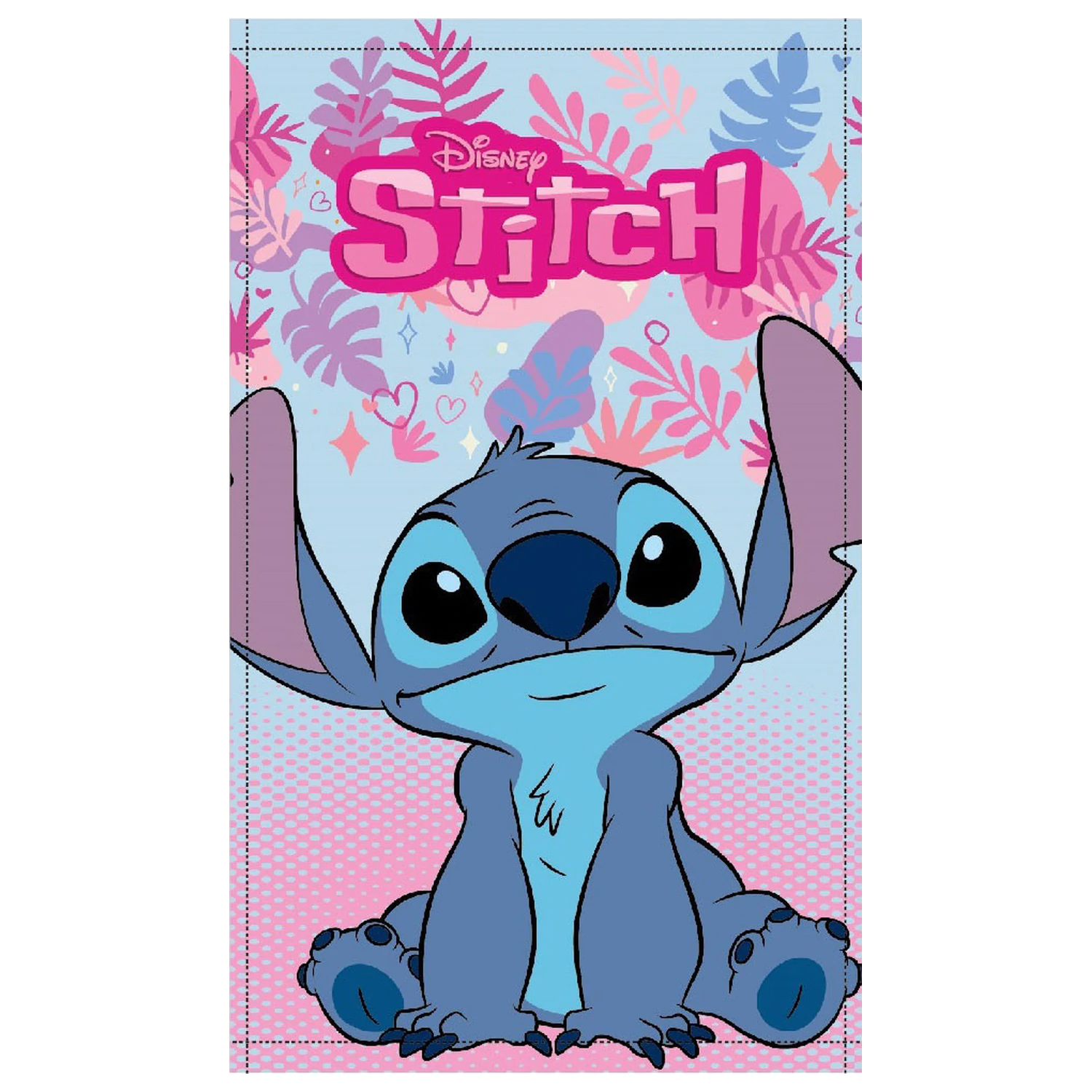 Stitch Pink Paradise prosop de maini, prosop de fata, prosop 30x50cm poza produsului