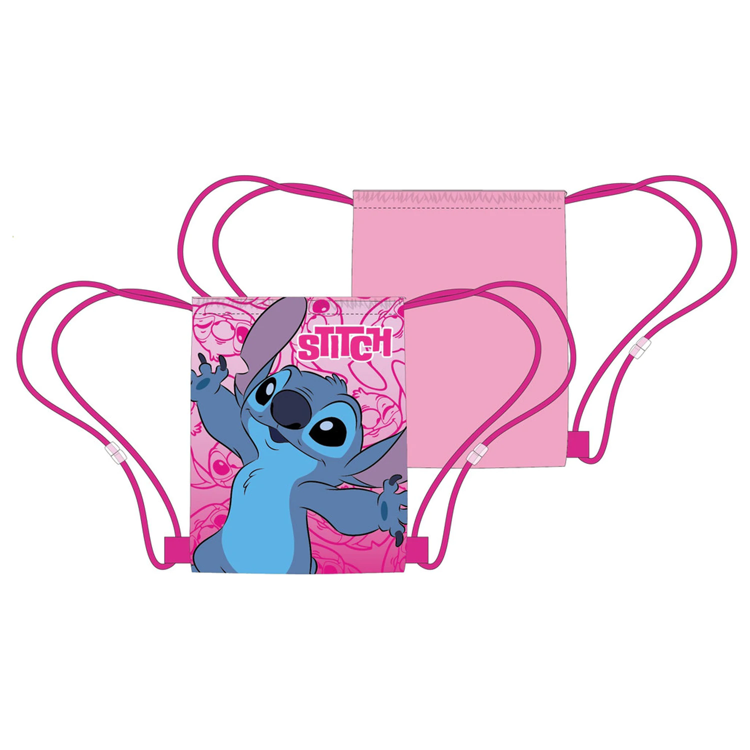 Stitch Pink Planet geanta sport, geanta de gimnastica 40 cm poza produsului