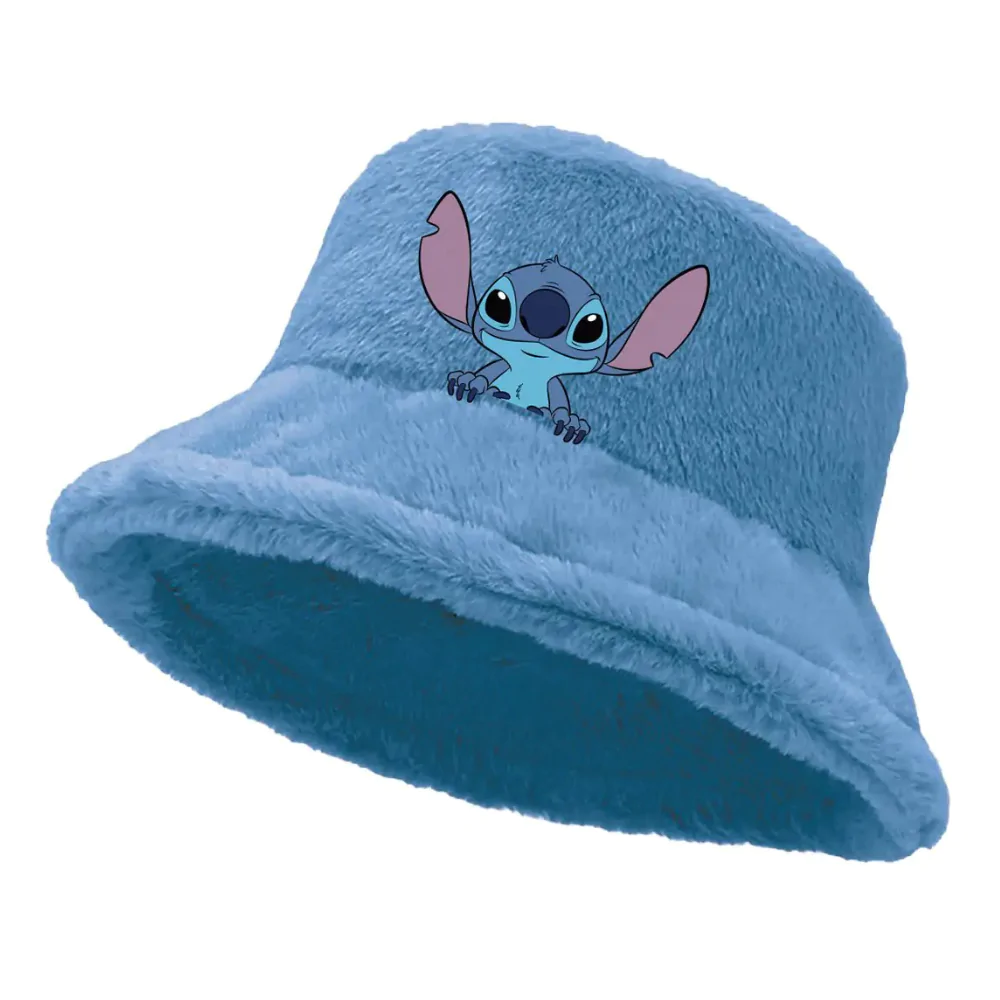 Stitch embrosed & plush palarie bucket 54/56 cm poza produsului