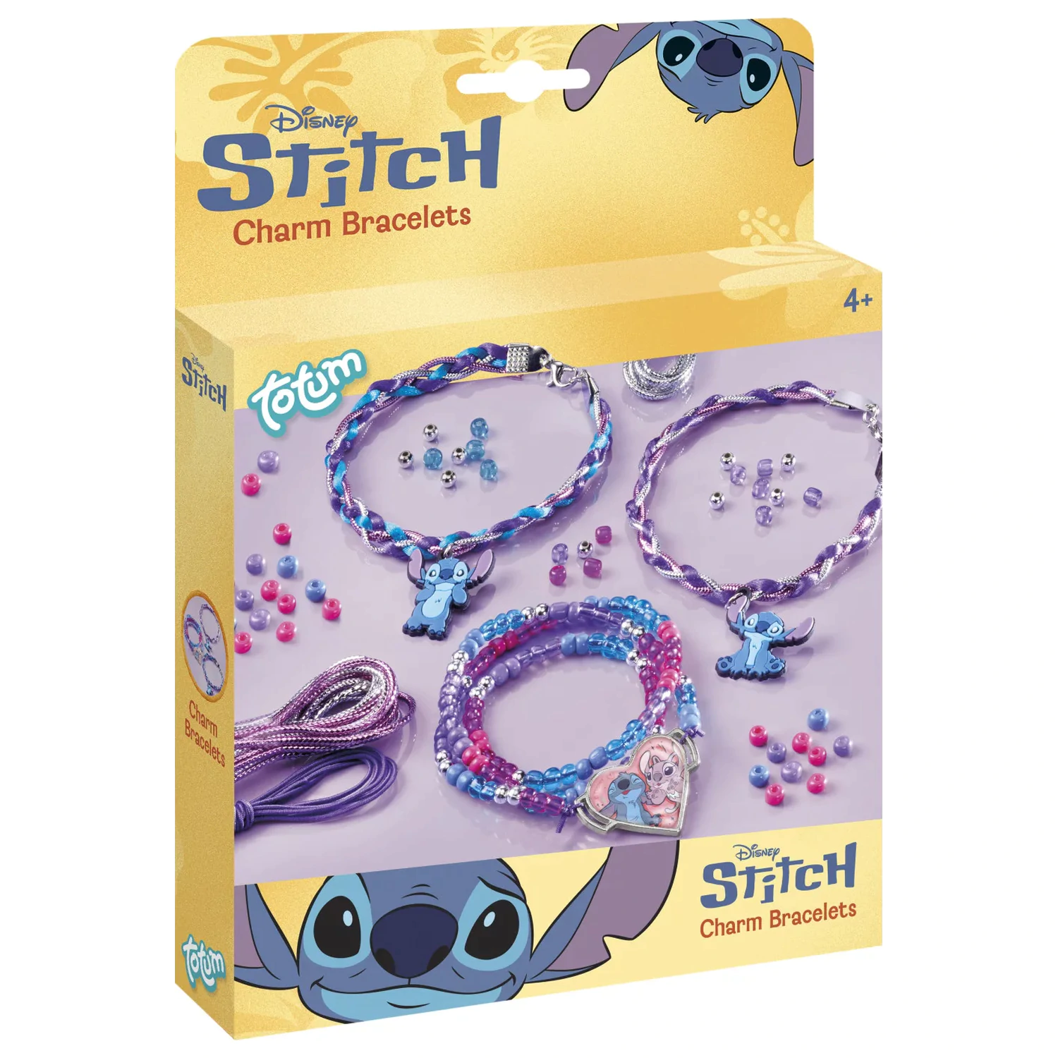Stitch Purple charm bracelet making kit poza produsului