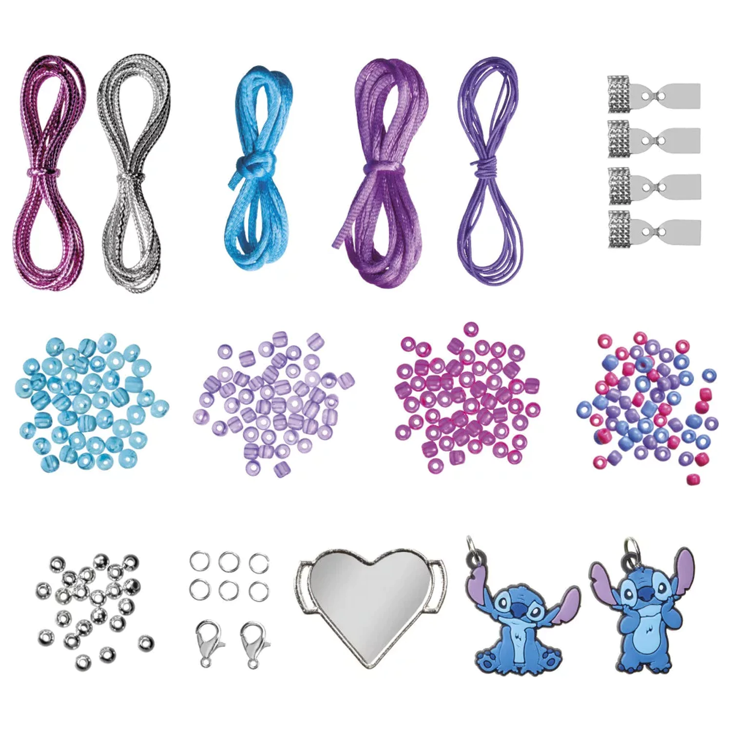 Stitch Purple charm bracelet making kit poza produsului