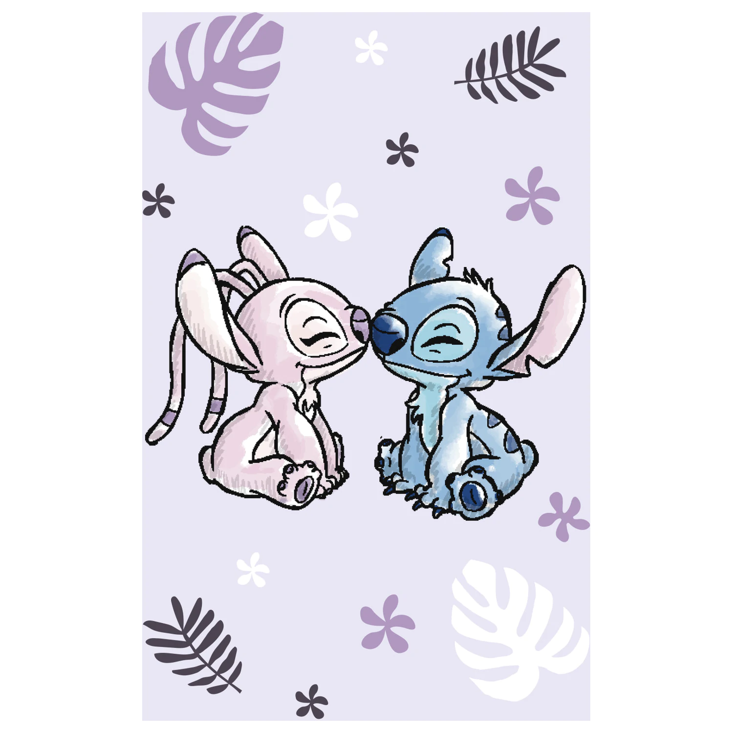 Stitch Purple Pătură din fleece poza produsului
