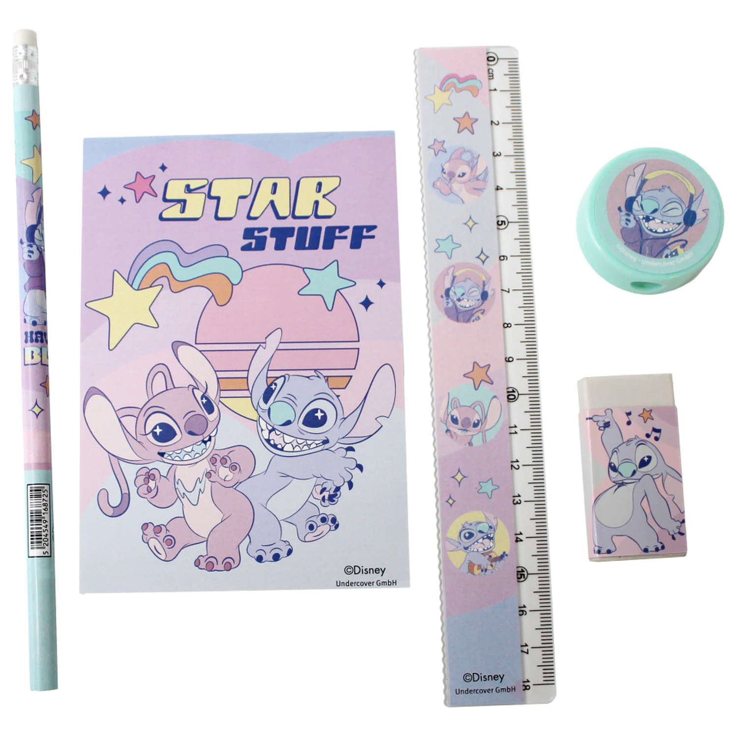 Stitch Star Stuff Set papetarie 5 bucati poza produsului