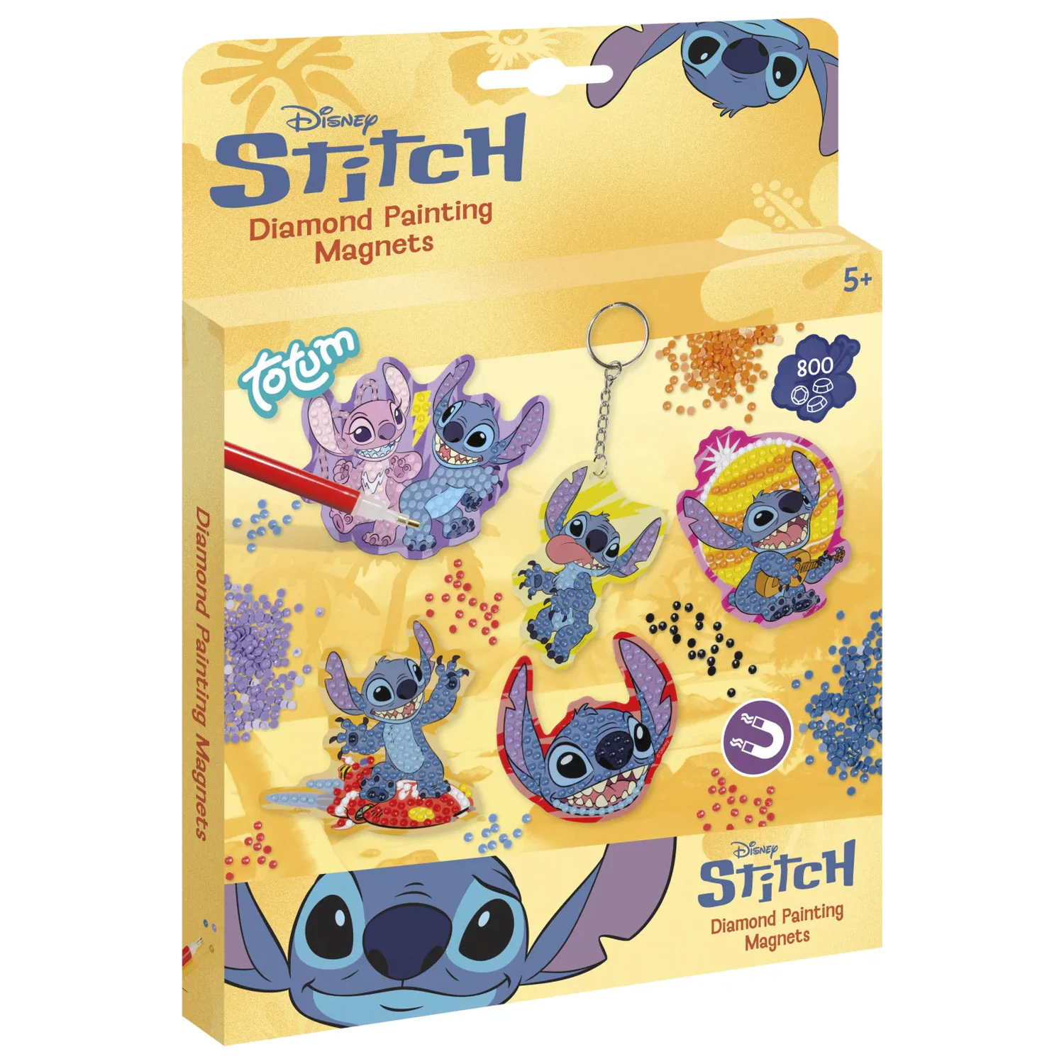 Lilo and Stitch Surf set magnetic cu diamante încrustate poza produsului