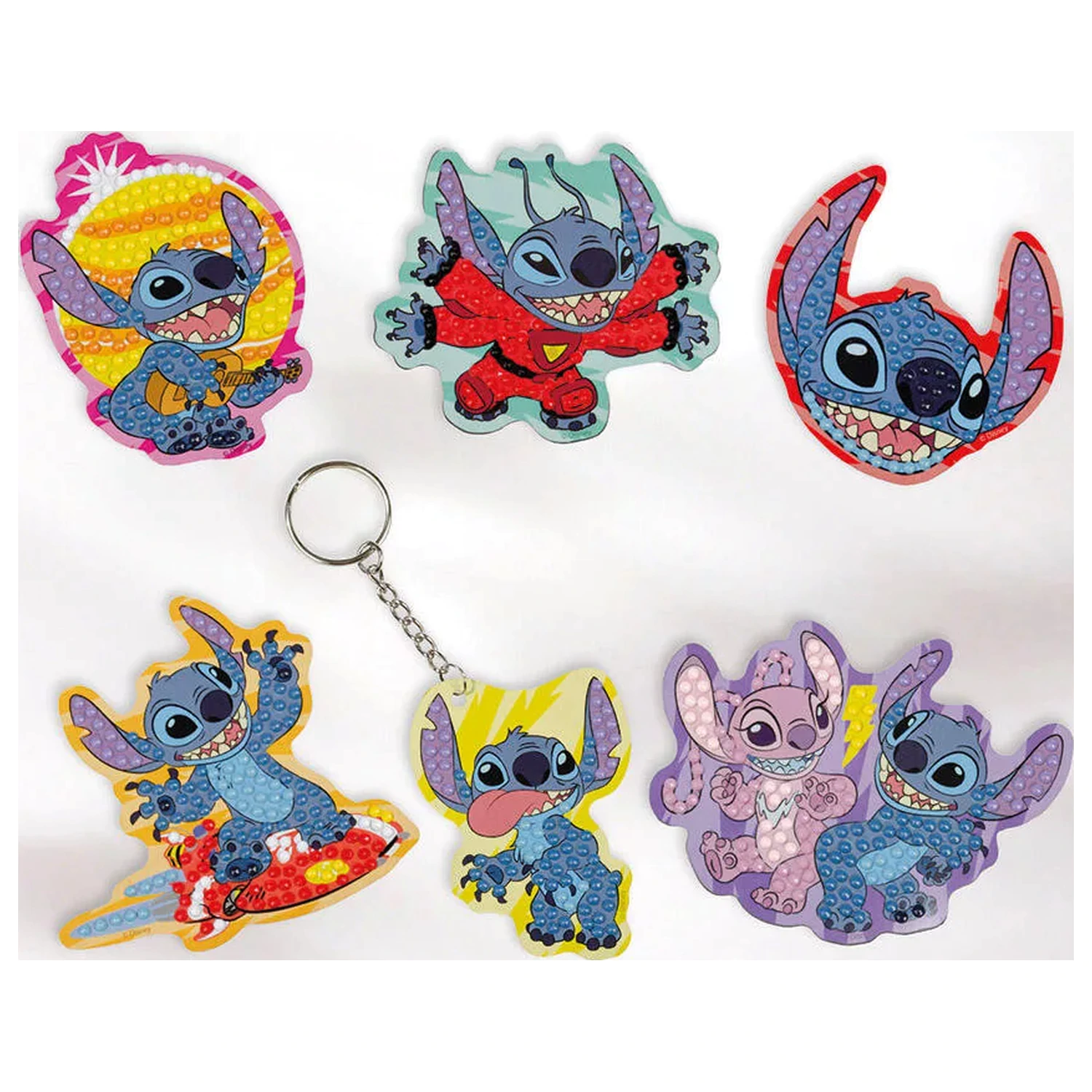 Lilo and Stitch Surf set magnetic cu diamante încrustate poza produsului