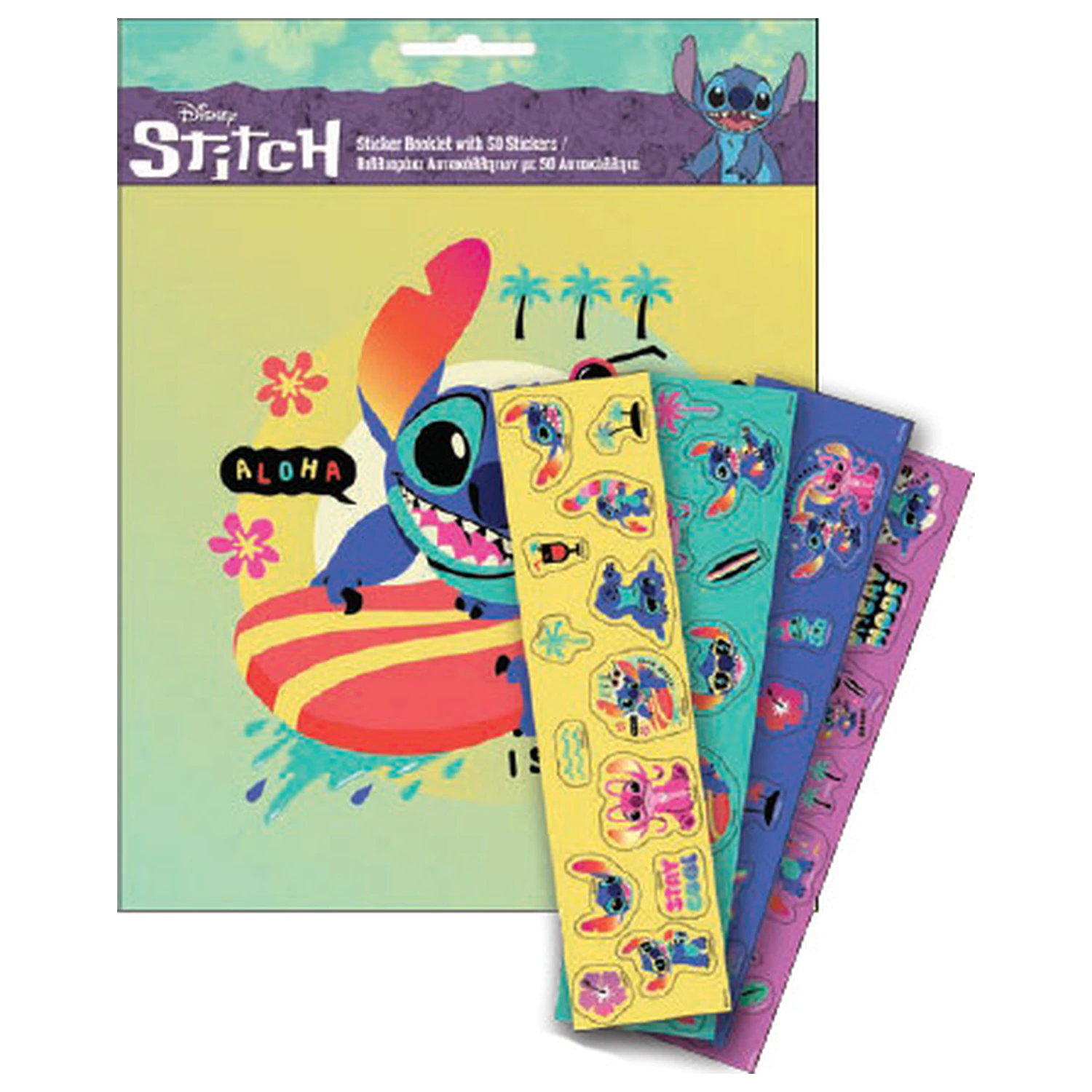 Stitch Surf Sticker Album cu 50 de abtibilduri poza produsului