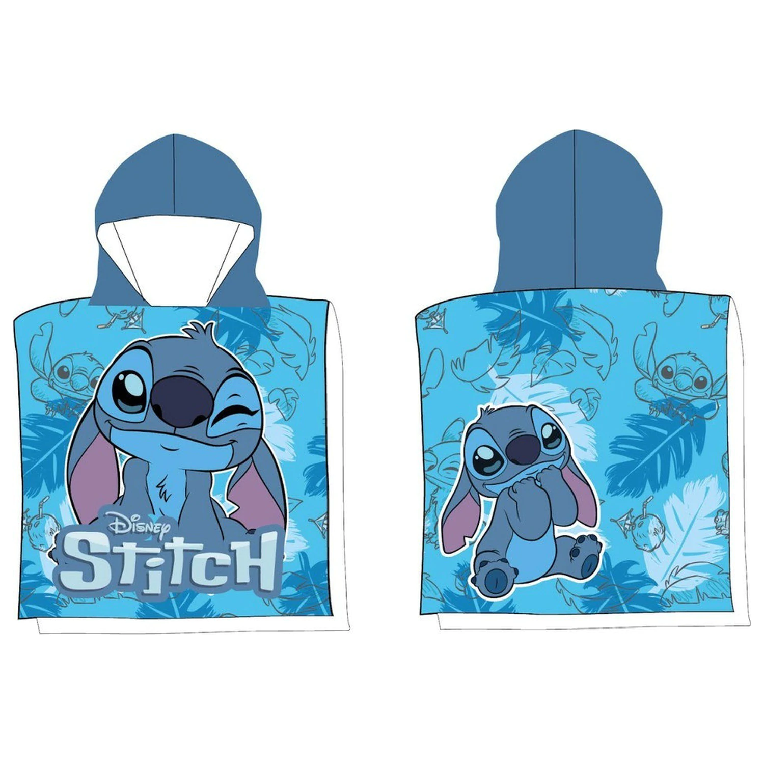 Stitch Sweet Wink Prosop de plaja tip Poncho 50x100 cm poza produsului