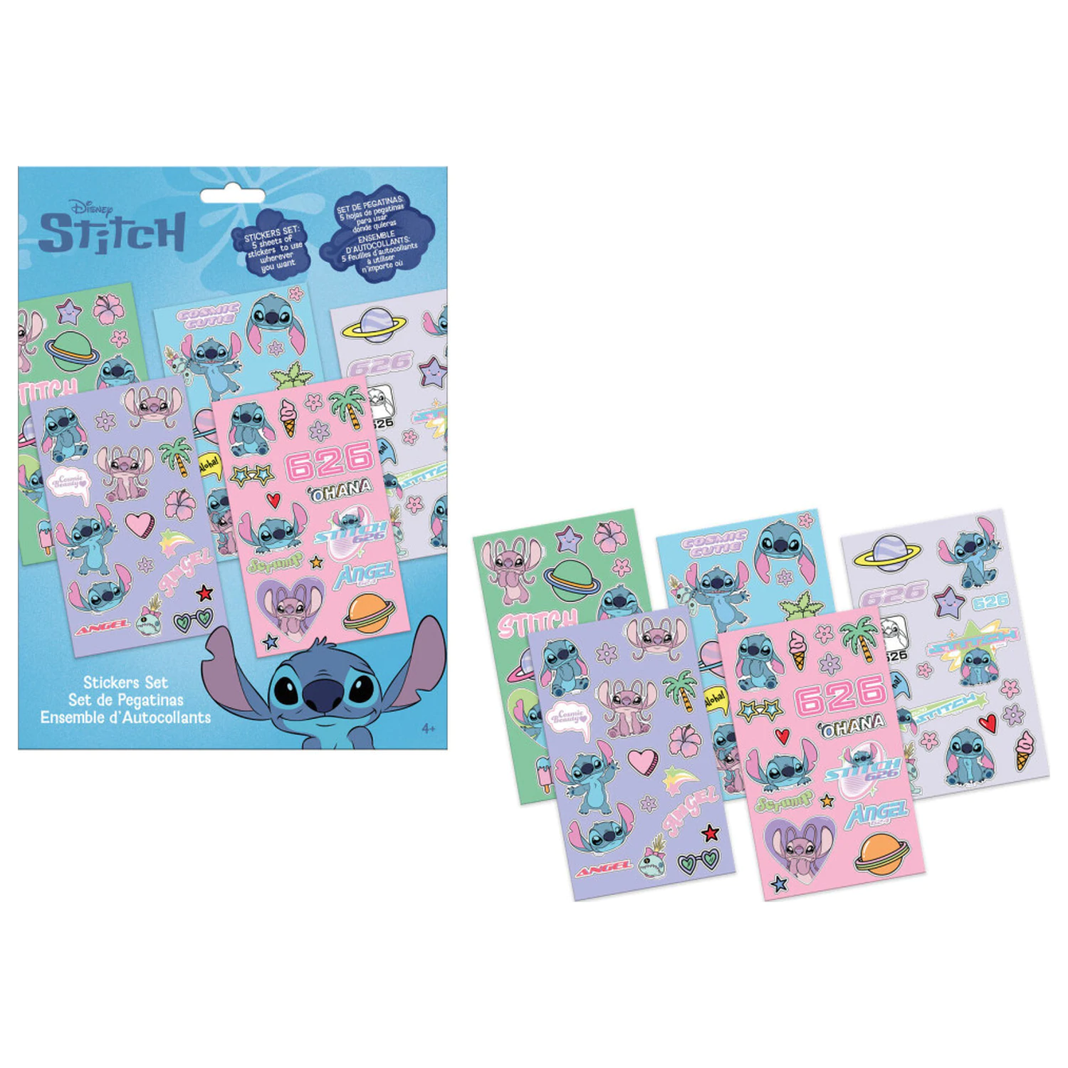 Set de autocolante Stitch This World 5 coli poza produsului