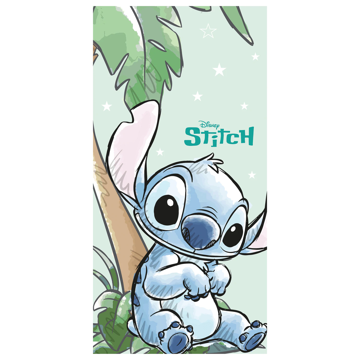Stitch Prosop drăguț tropical 70x140cm poza produsului