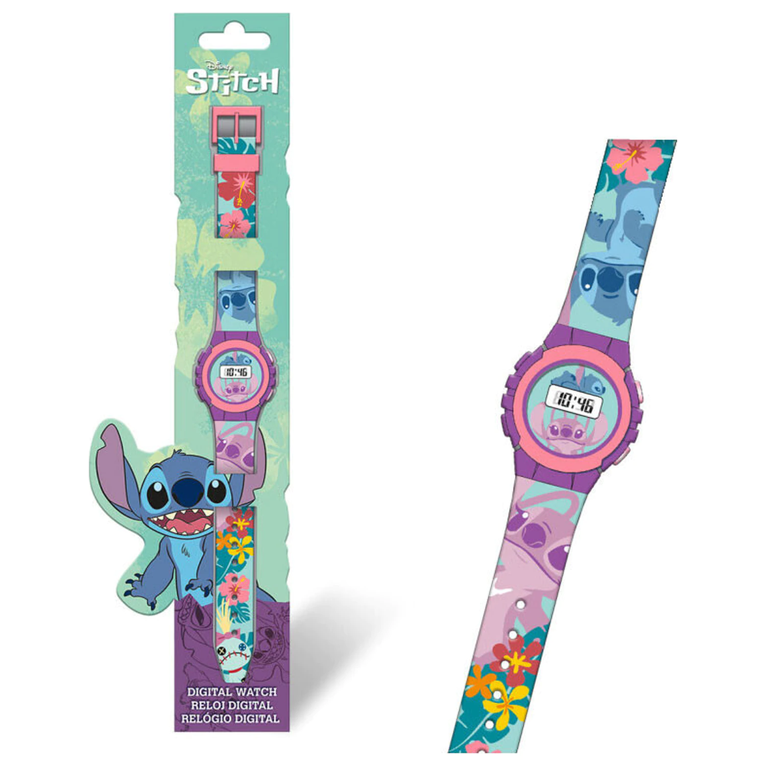 Stitch ceas digital Tropical poza produsului