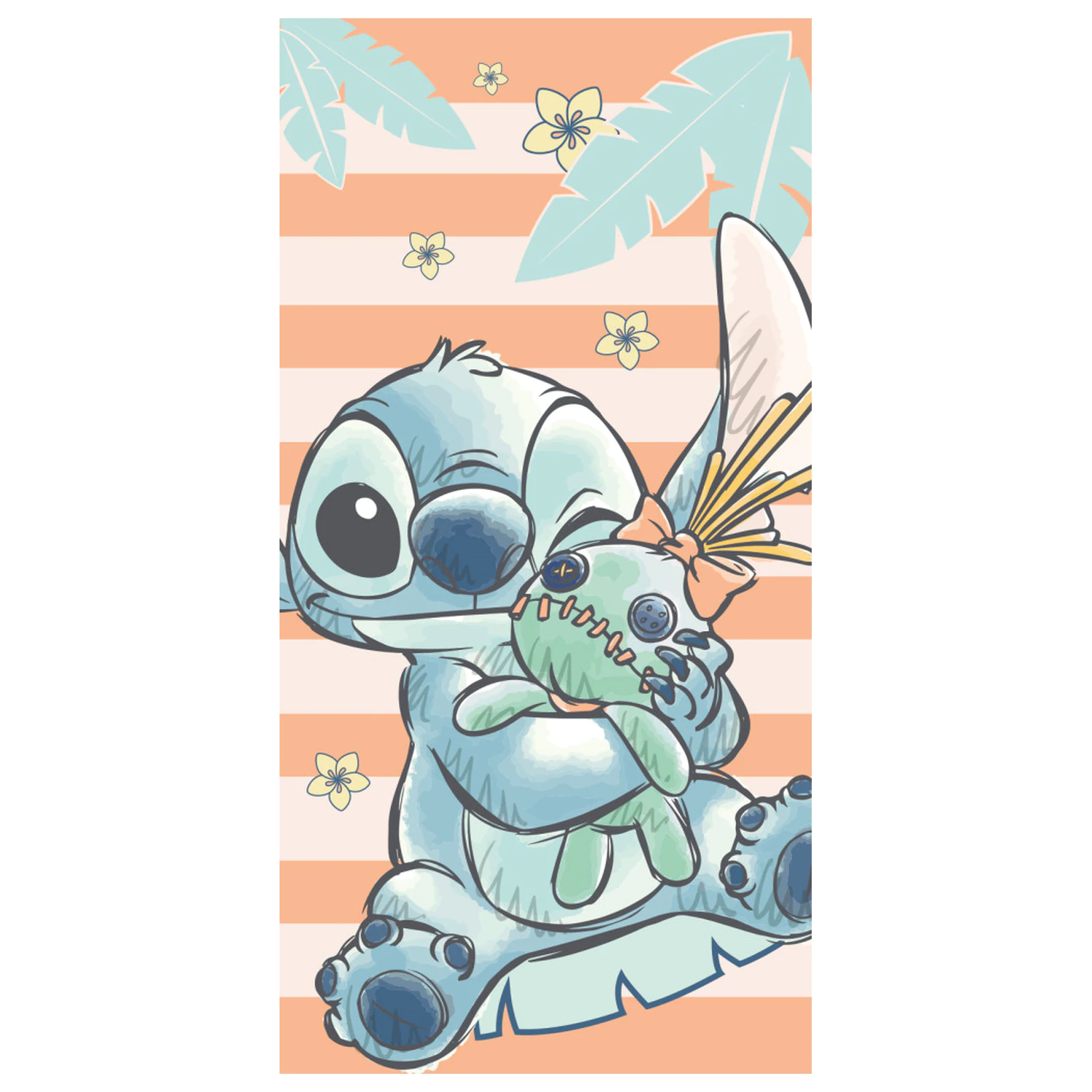 Stitch Tropical Hugs prosop 70x140cm poza produsului