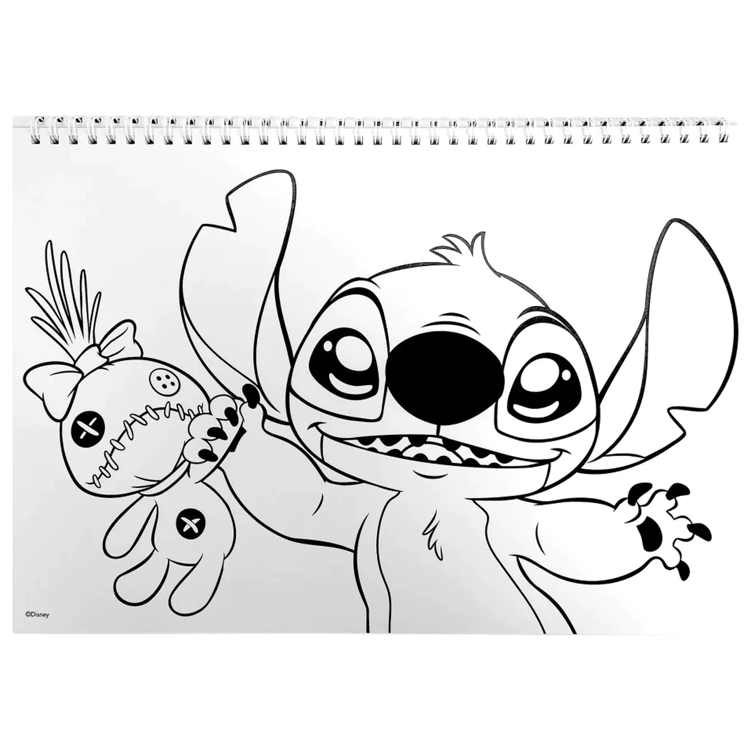 Stitch Universe A4 caiet spiralat de schite 40 foi cu stickere poza produsului