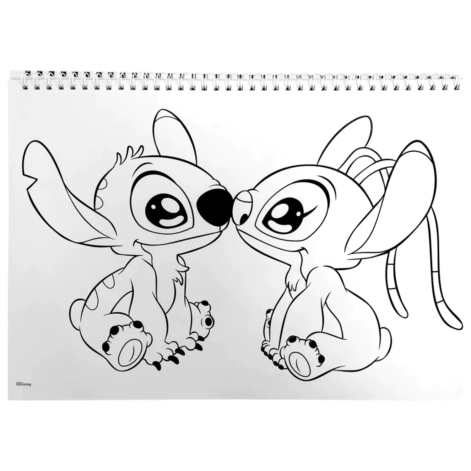 Stitch Universe A4 caiet spiralat de schite 40 foi cu stickere poza produsului