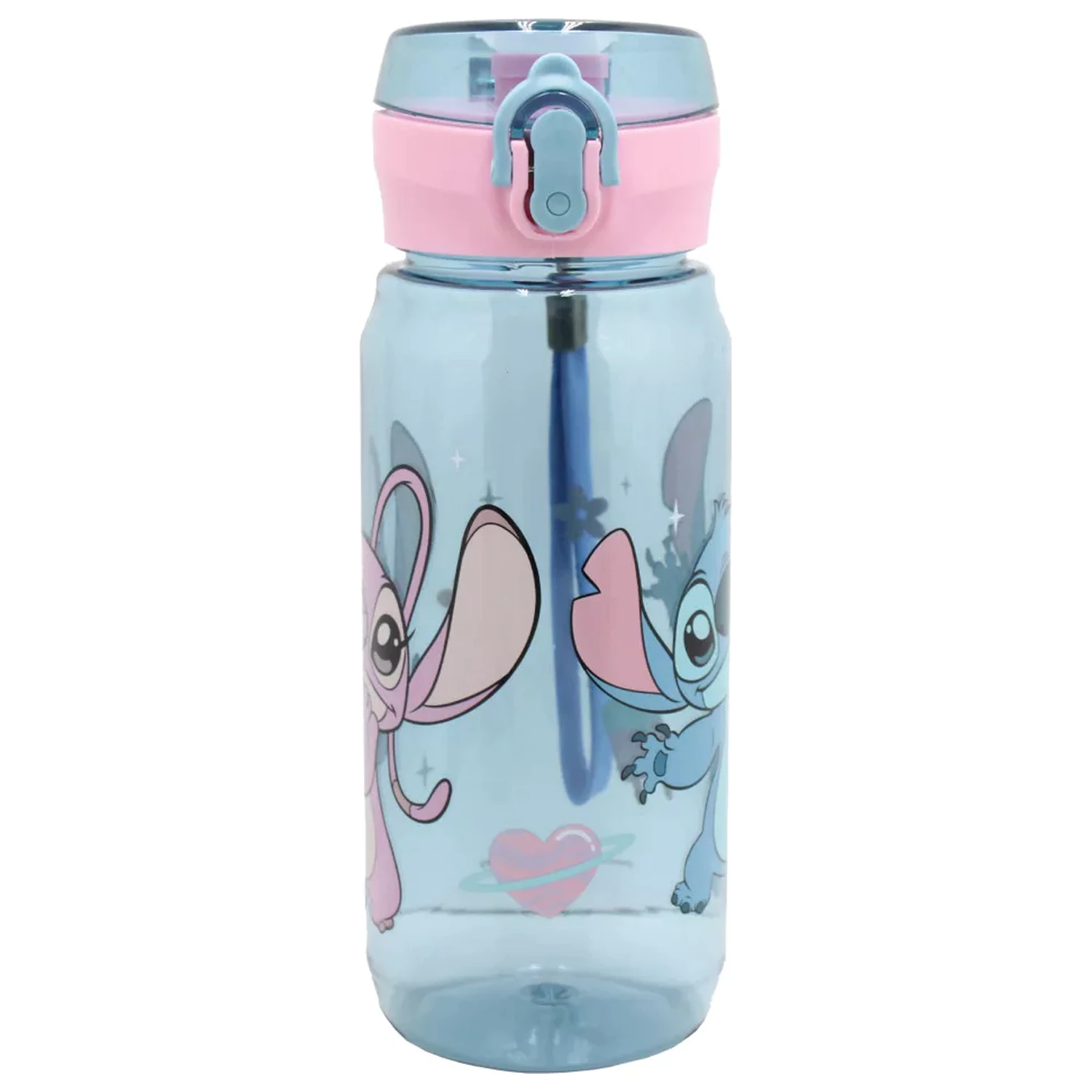 Stitch Universe sticla de apa din plastic cu agatator 600 ml poza produsului