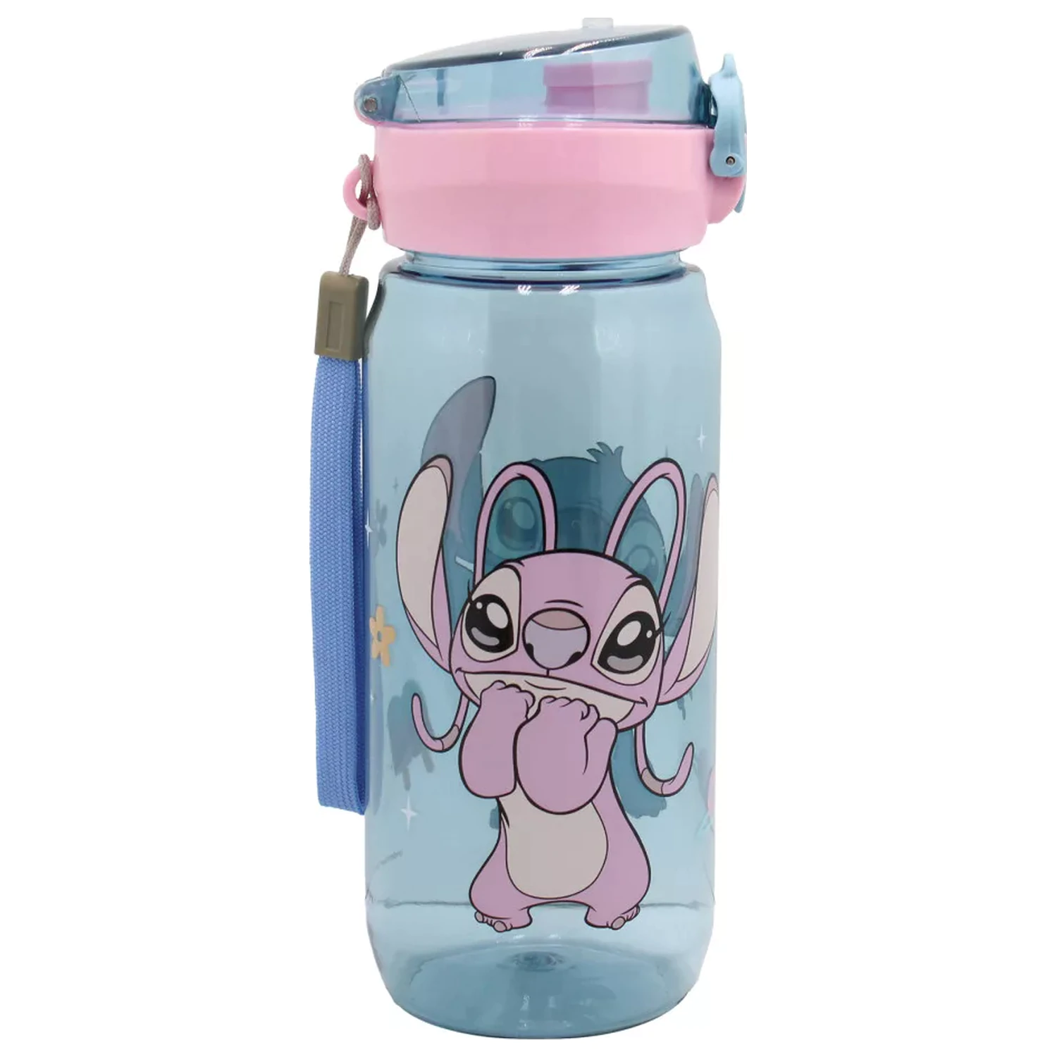 Stitch Universe sticla de apa din plastic cu agatator 600 ml poza produsului