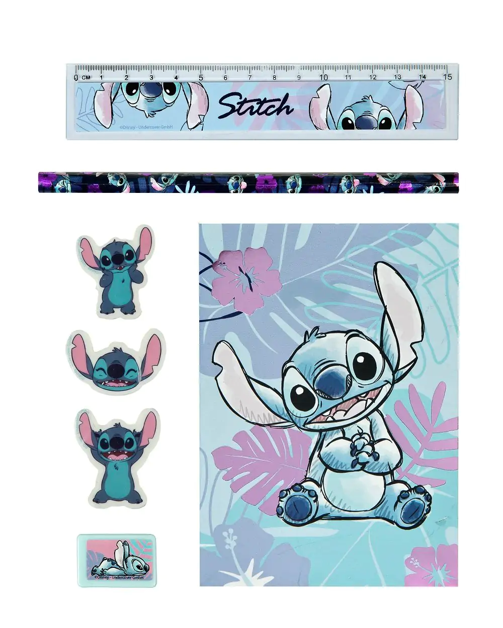 Set de papetărie acuarelă STITCH (7 piese) poza produsului