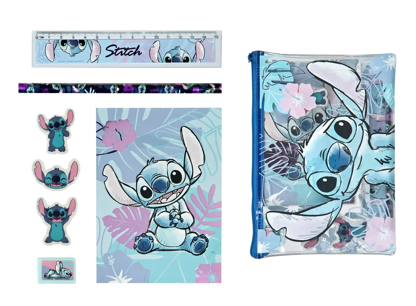 Set de papetărie acuarelă STITCH (7 piese) poza produsului