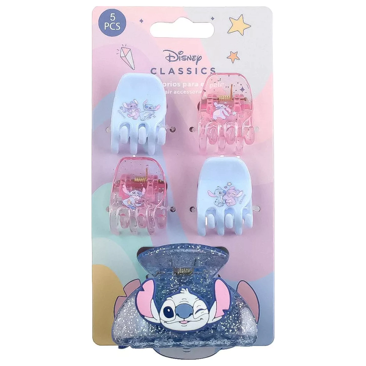 Stitch Wink Hair Clip Set de 5 bucăți poza produsului