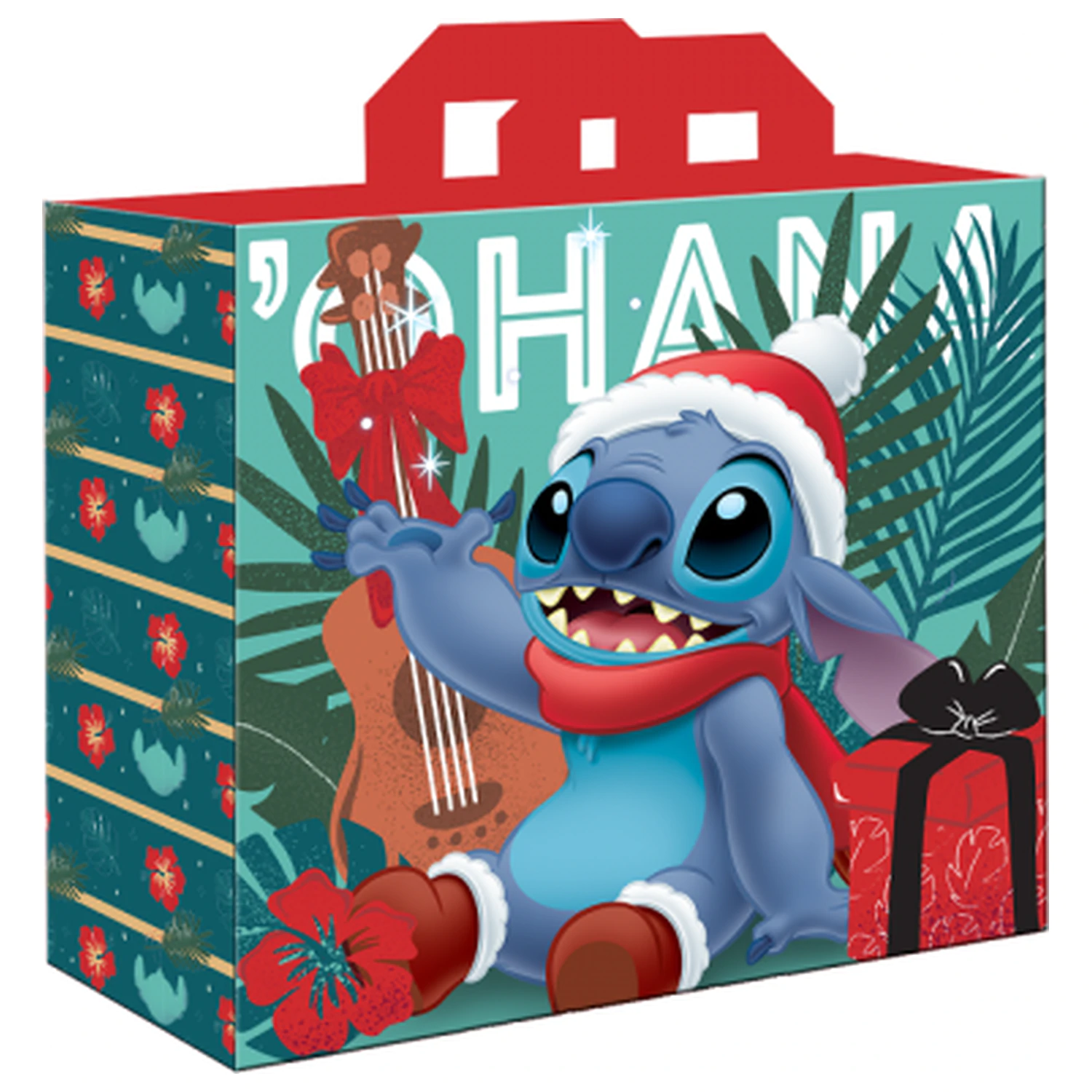 Geantă de cumpărături Stitch Xmas Ohana poza produsului