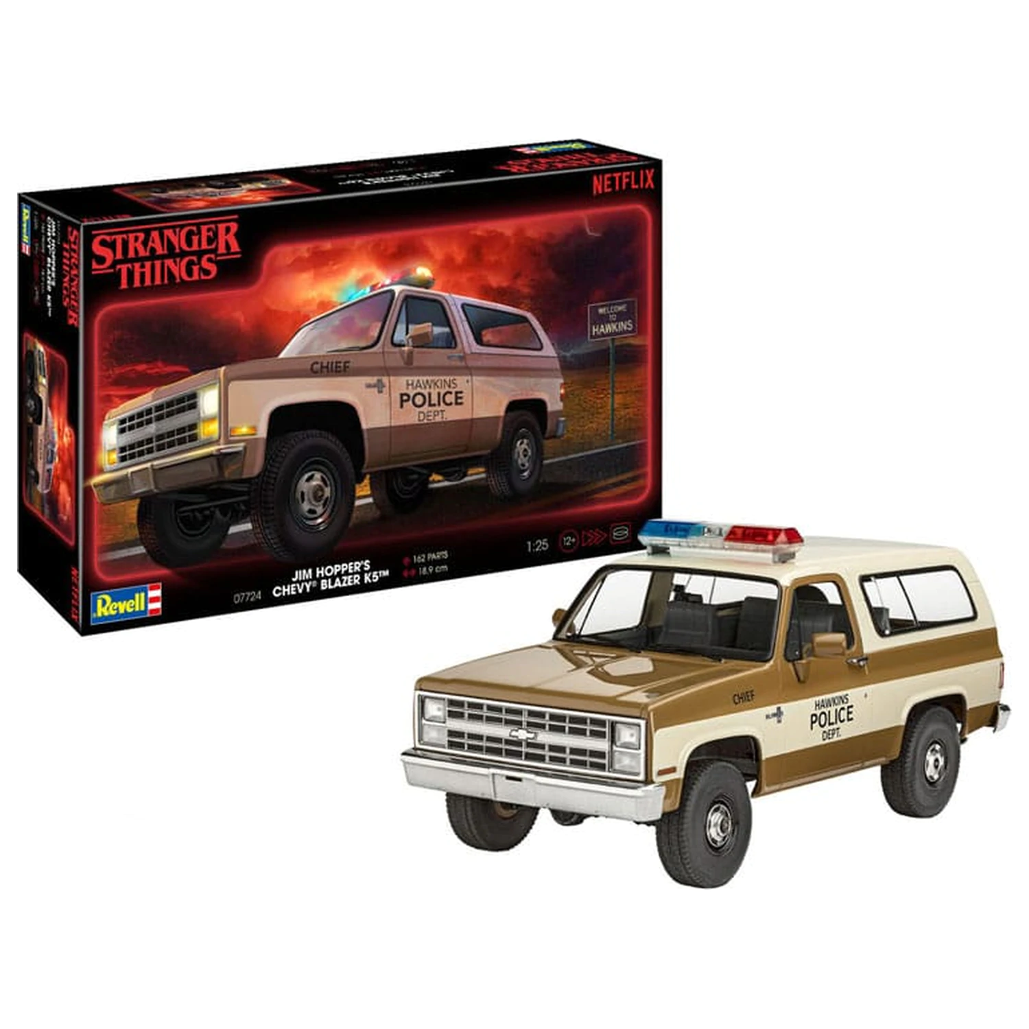 Stranger Things Model Kit 1/25 1985 Chevrolet K5 Blazer 19 cm poza produsului