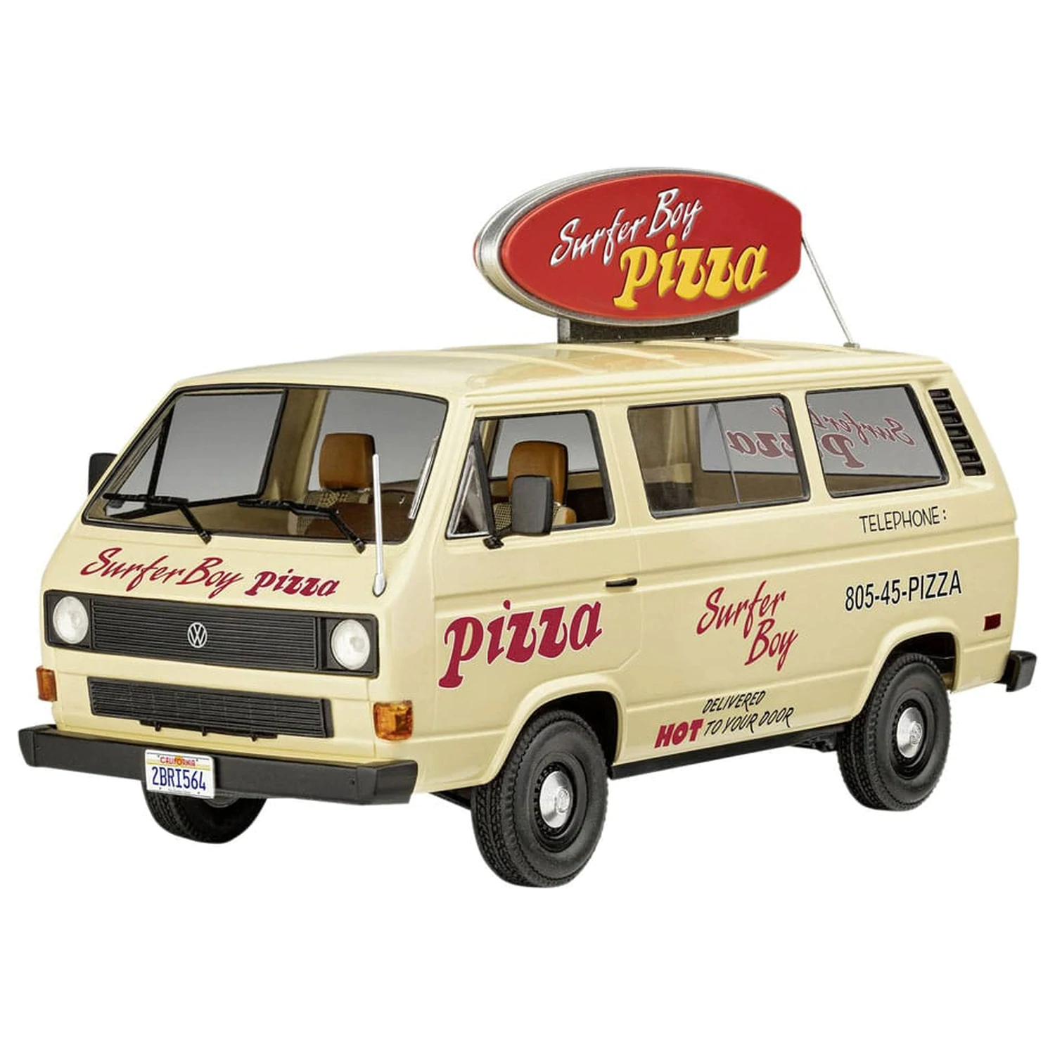 Stranger Things Set de model 1/25 VW T3 Bus Surfer Boy 19 cm poza produsului