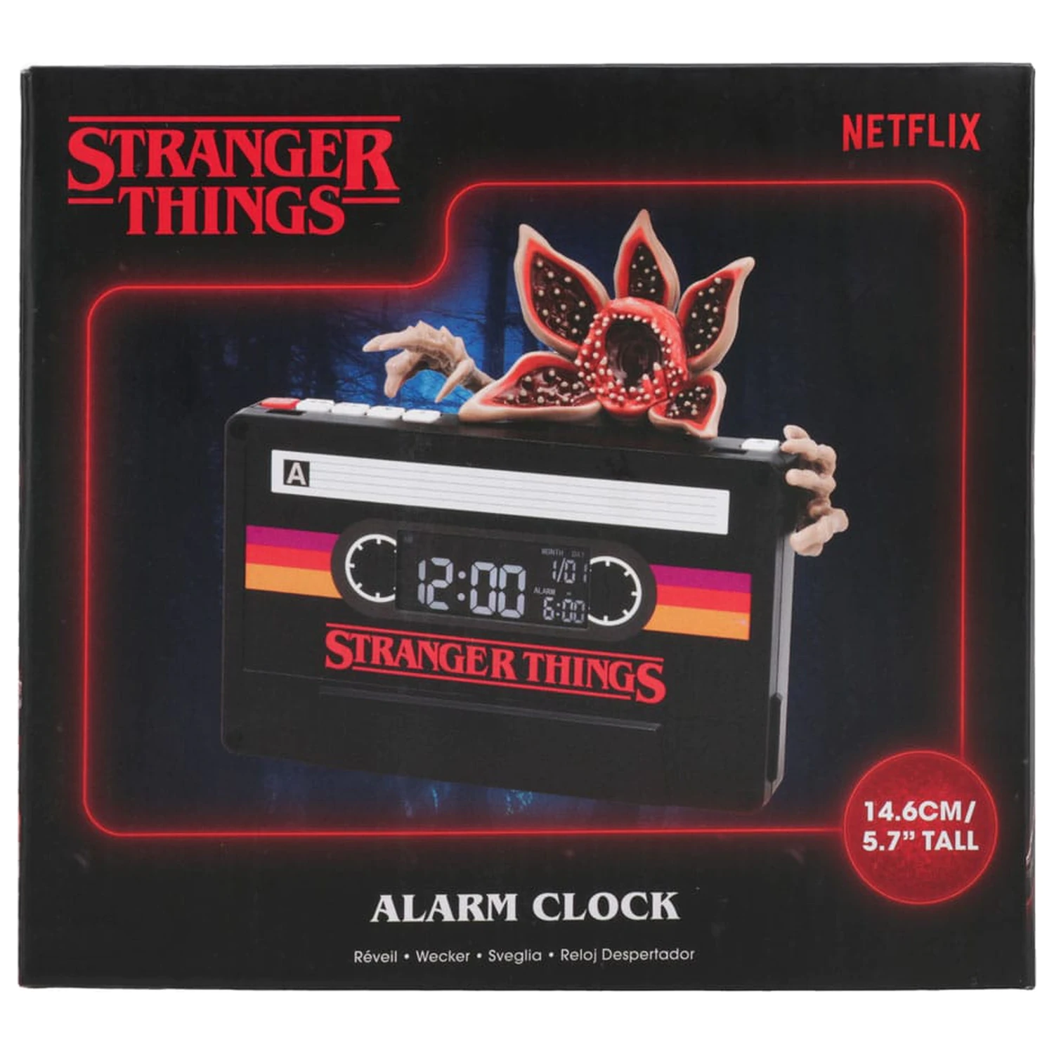 Stranger Things 5 Alarm Clock Demogorgon Cassette 15 cm Ceas cu alarmă poza produsului