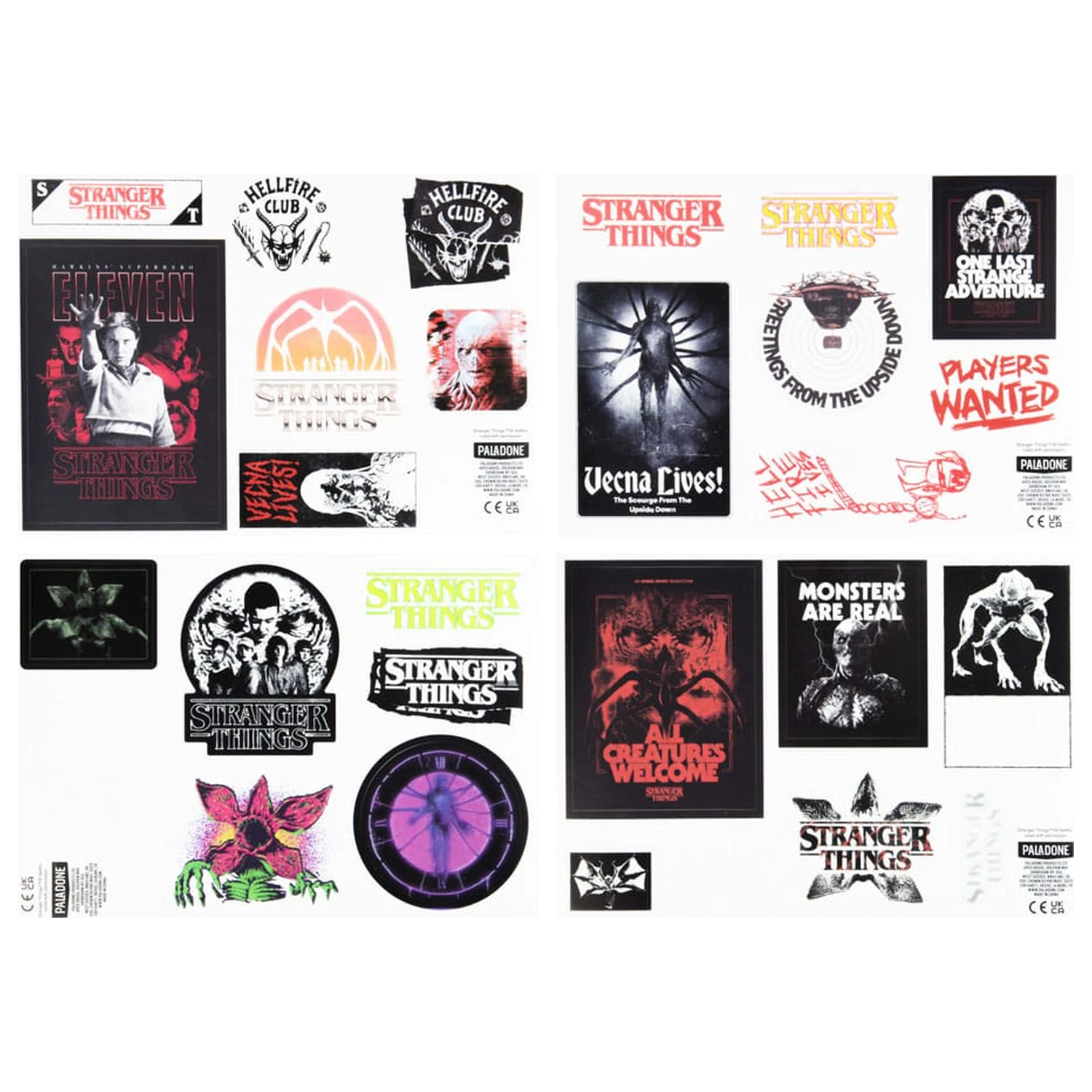 Stranger Things 5 Gadget Decals Autocolante care strălucesc în întuneric poza produsului