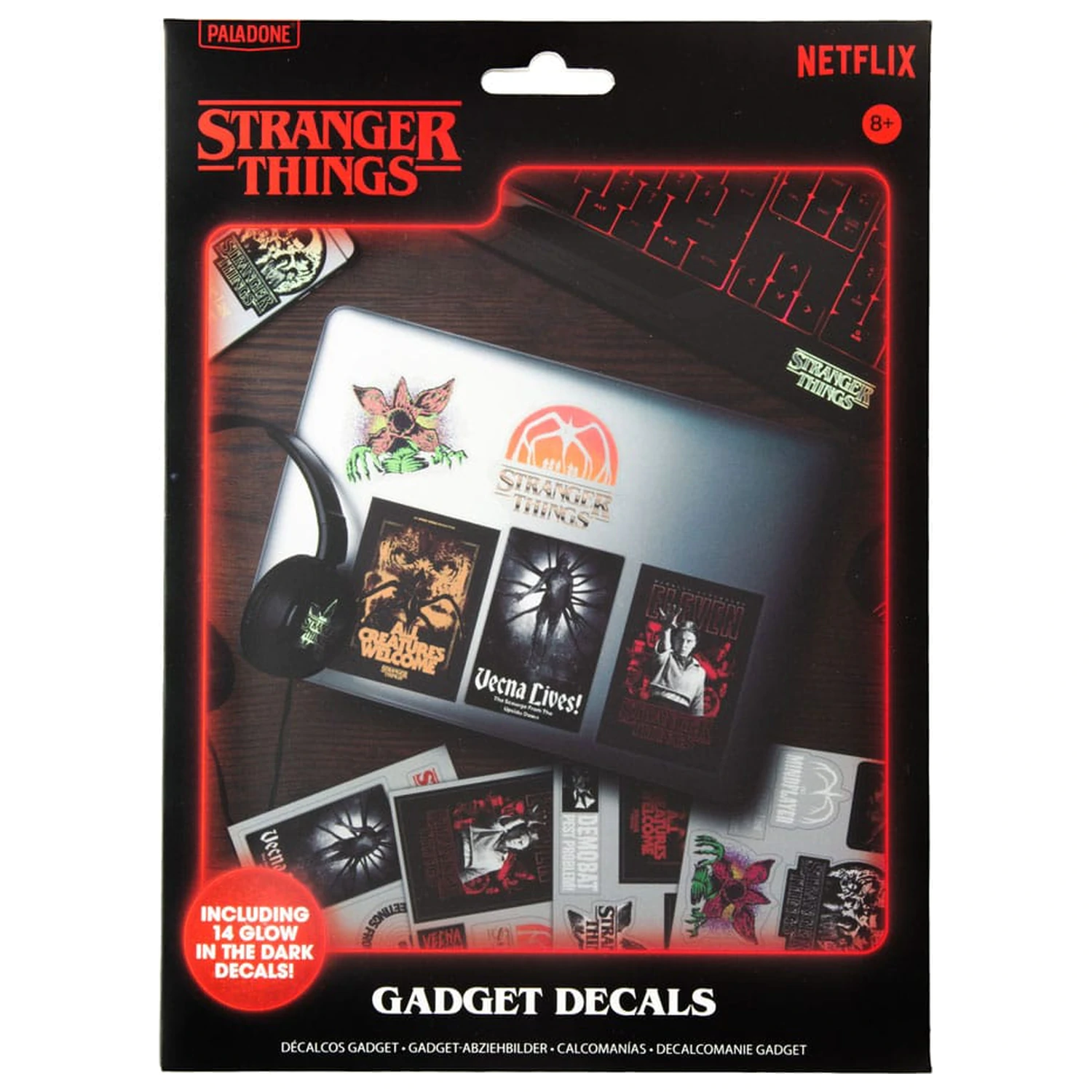 Stranger Things 5 Gadget Decals Autocolante care strălucesc în întuneric poza produsului