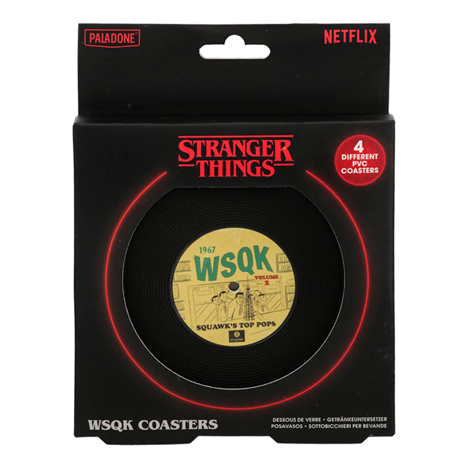 Stranger Things 5 Suport de pahar Set de 4 bucăți WSQK poza produsului
