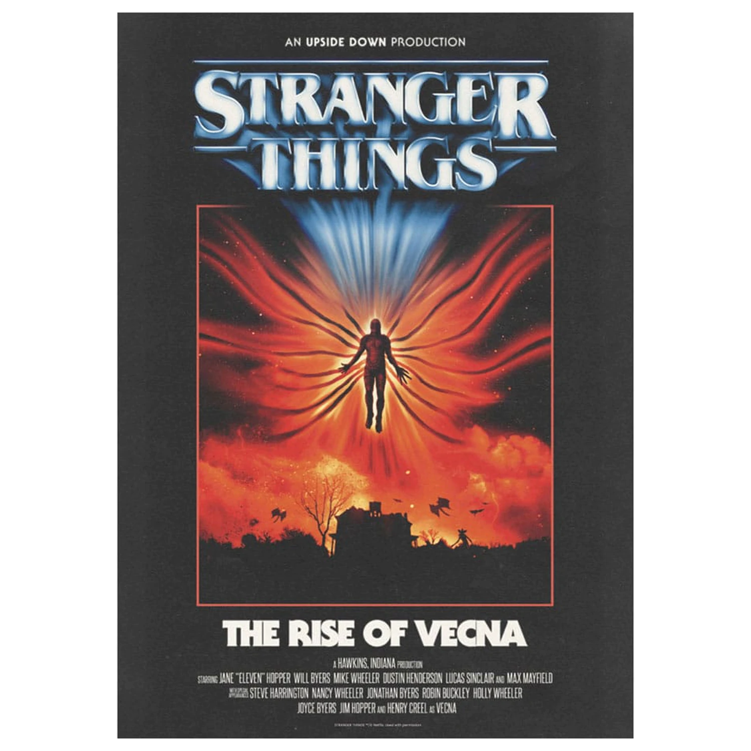 Stranger Things Art Print The Rise of Vecna ediție limitată 42 x 30 cm poza produsului