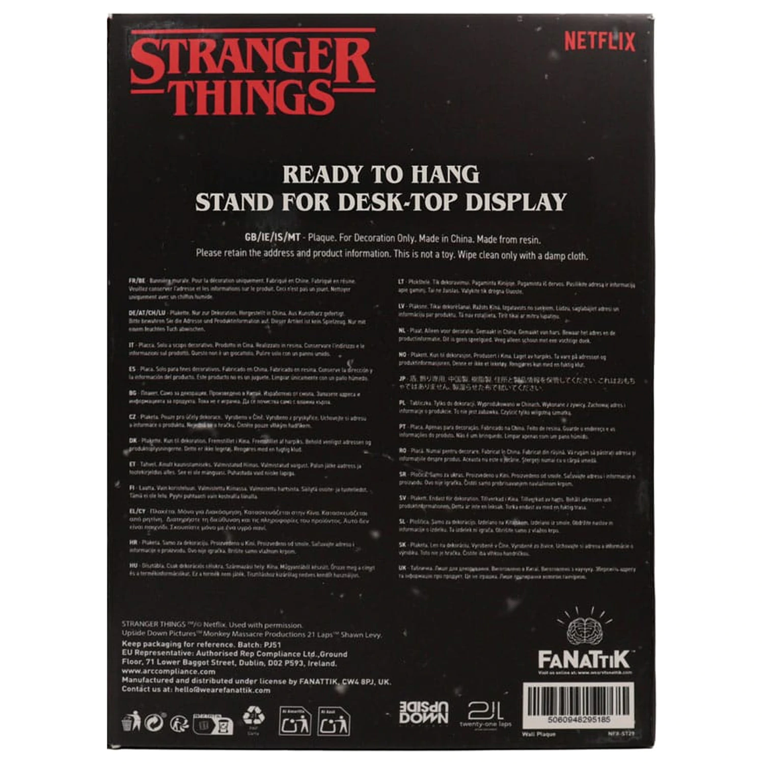 Placă de rășină Stranger Things "Stained Glass Window" Creel House poza produsului