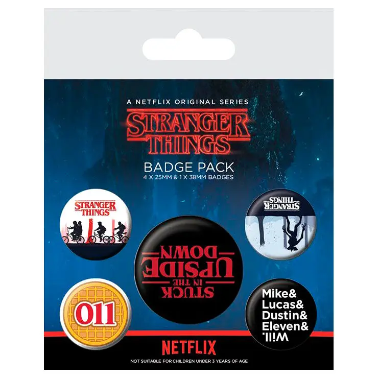 Stranger Things Insigne cu Ac 5-Pack Upside Down poza produsului