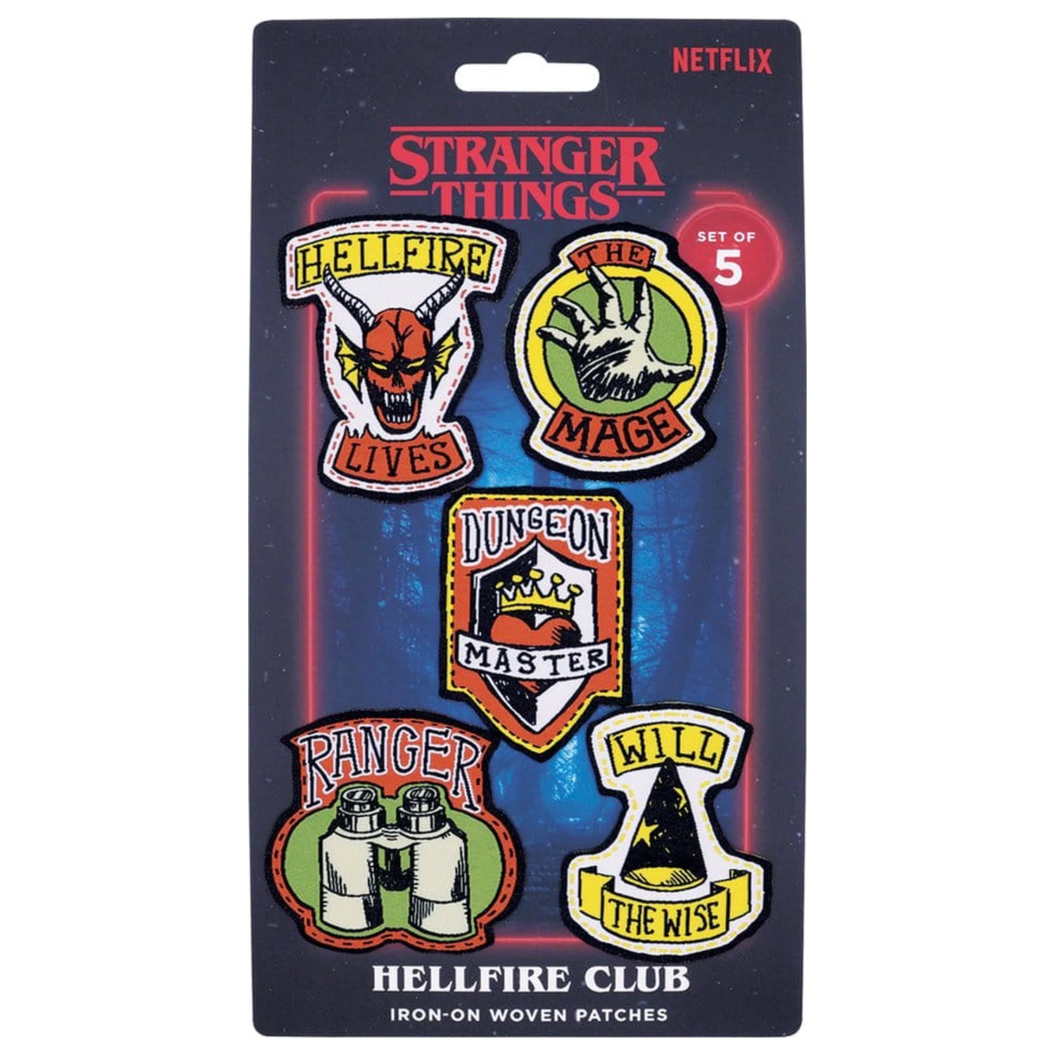 Stranger Things Fabric Patches set de 5 bucati poza produsului