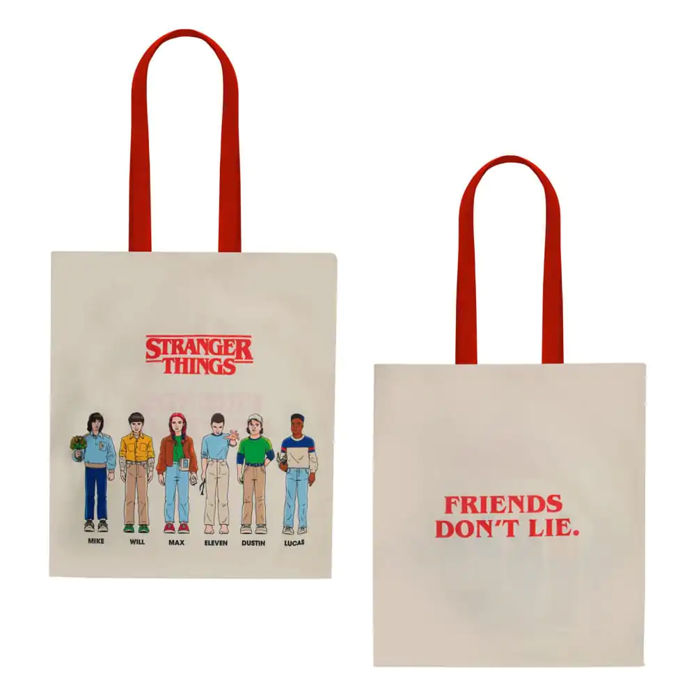 Stranger Things Tote Bag Geantă Friends Don't Lie poza produsului