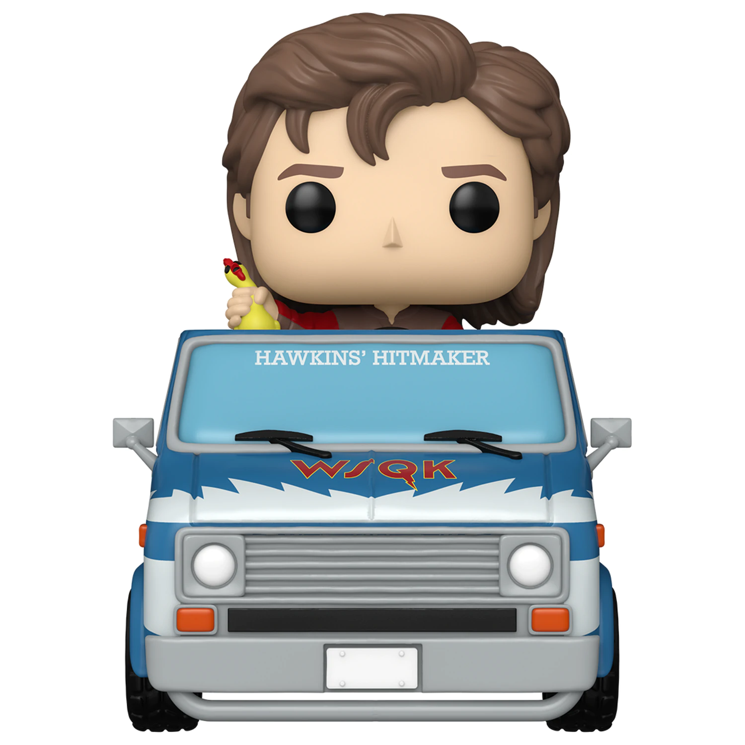 Stranger Things Funko POP! Rides Deluxe Vinyl Steve cu The Squawk Van Exclusive 9 cm poza produsului