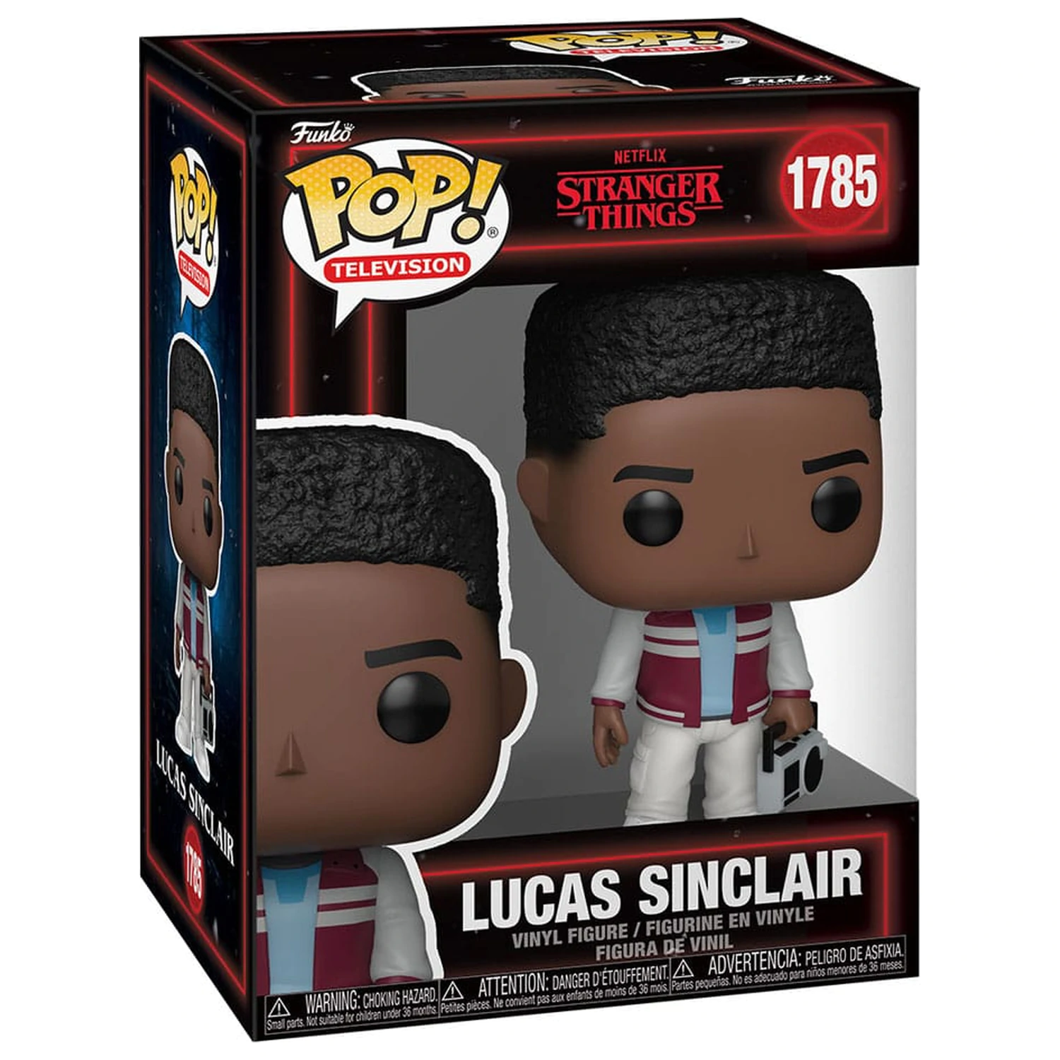 Stranger Things Funko POP! Television Figurine de vinil Lucas Sinclair with Boombox 9 cm poza produsului