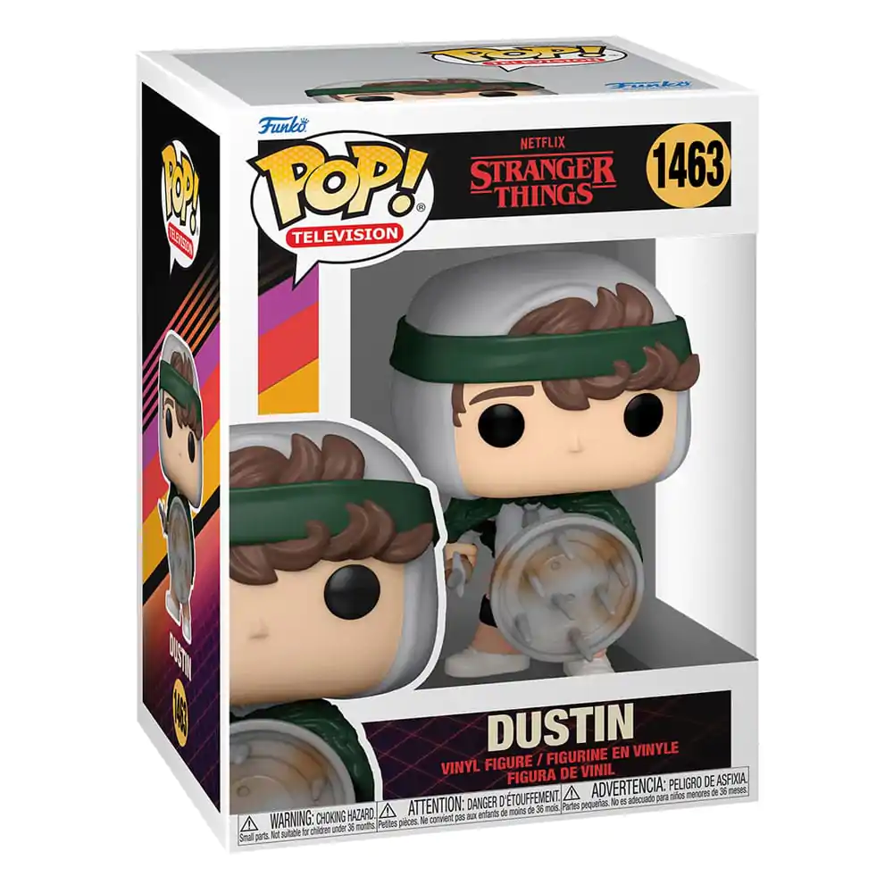 Stranger Things POP! Figurina TV din vinil Hunter Dustin cu scut 9 cm poza produsului