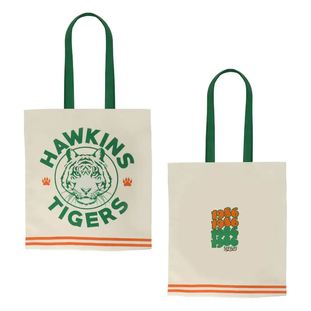 Stranger Things Tote Bag geantă de cumpărături Hawkins Tigers poza produsului